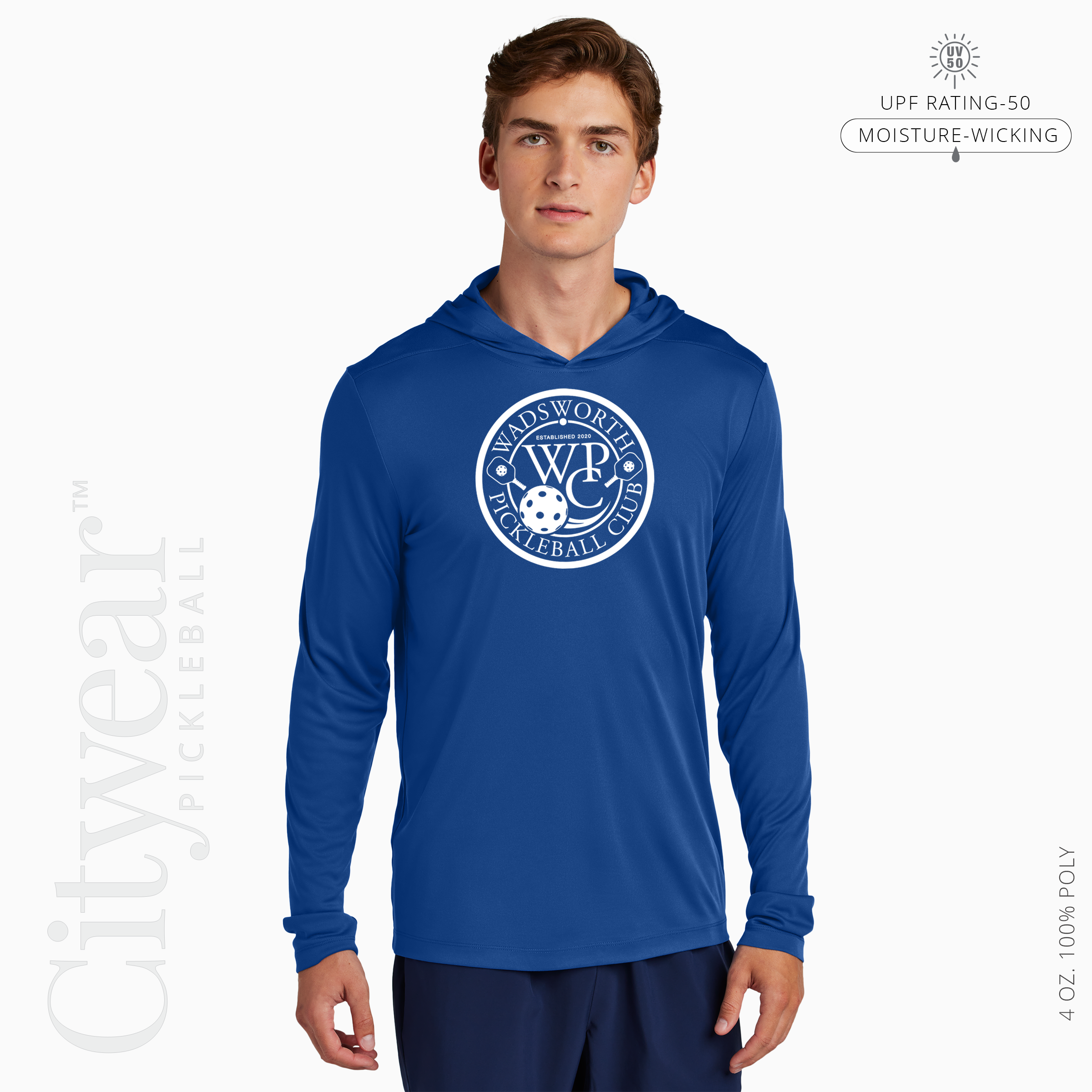 Men's UV Long Sleeve Hoodie-WPC