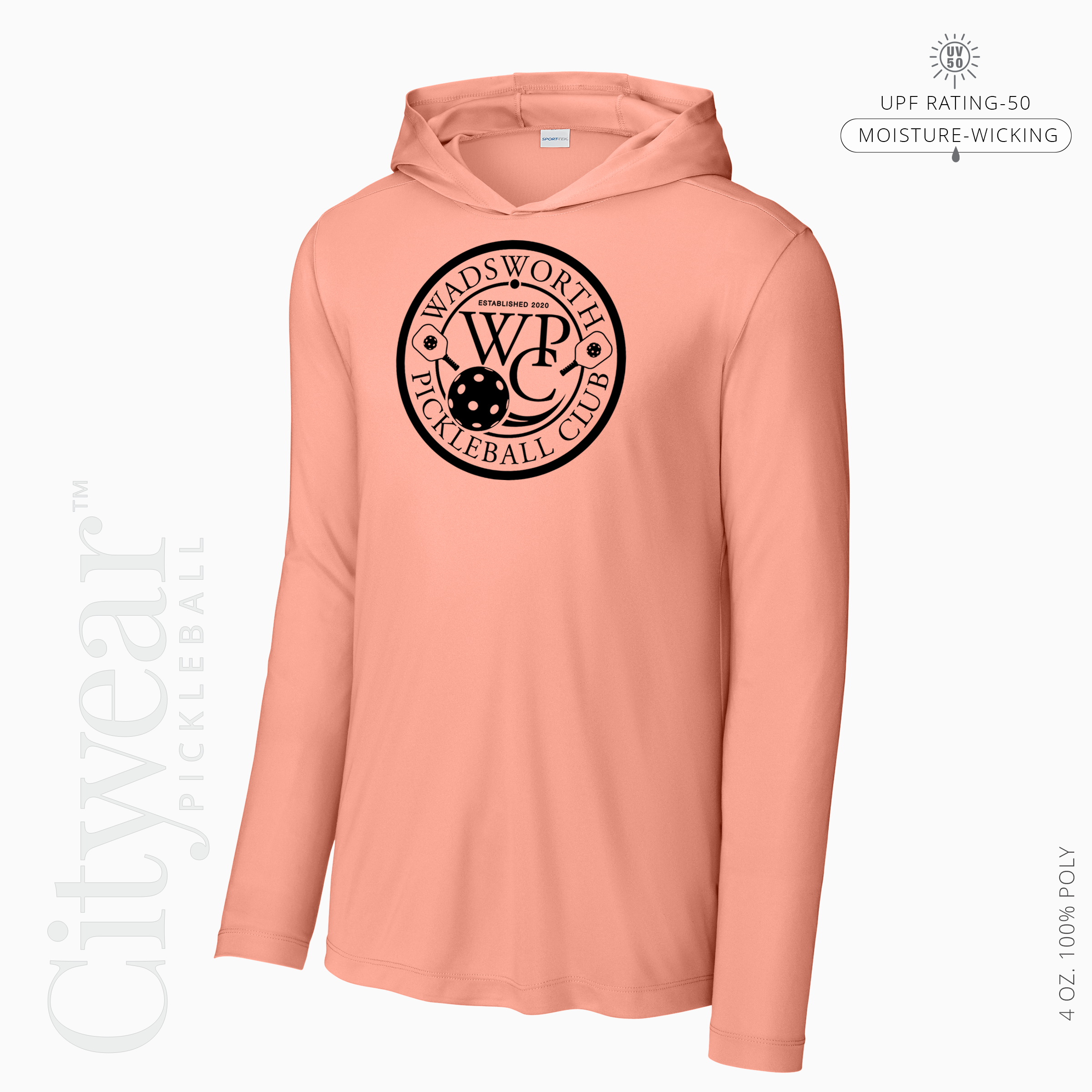 Men's UV Long Sleeve Hoodie-WPC