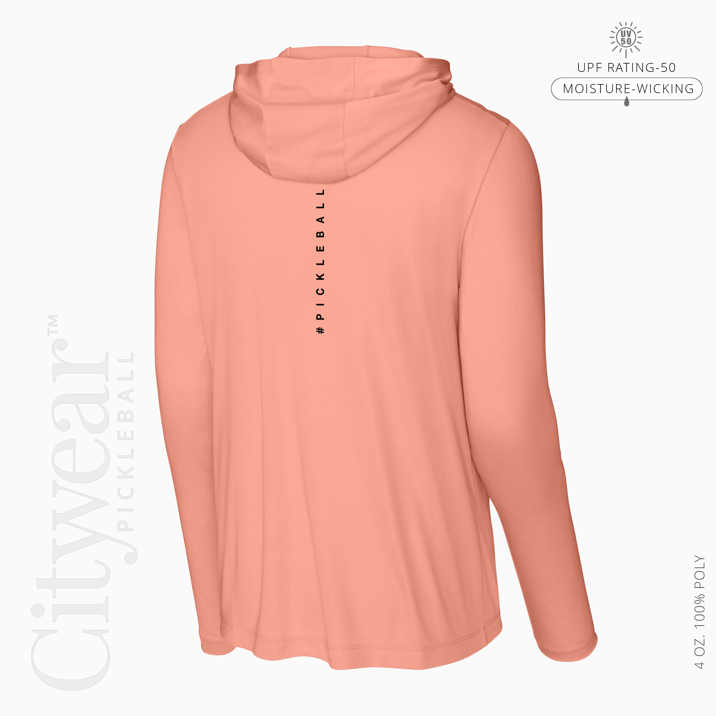 Men's UV Long Sleeve Hoodie-WPC