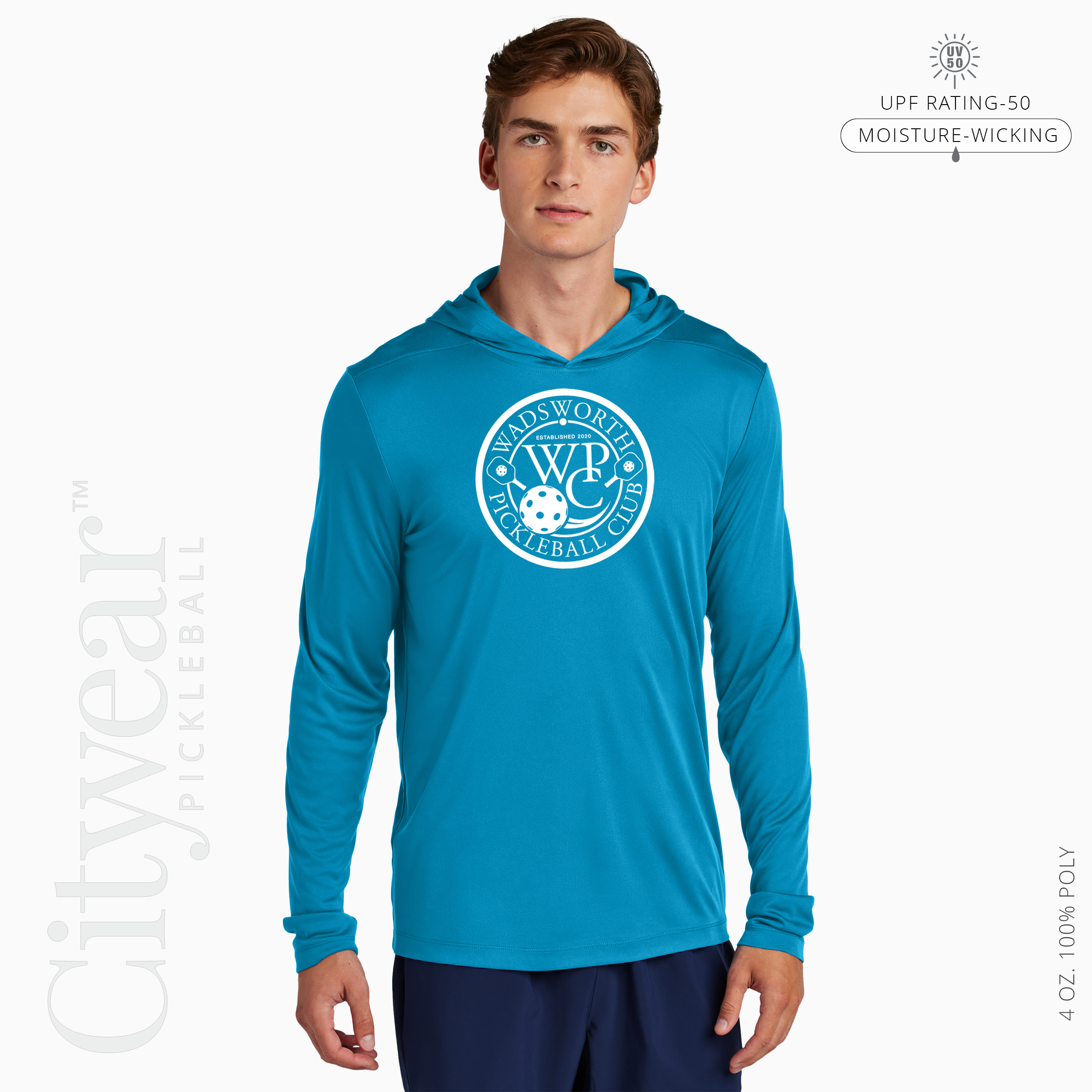 Men's UV Long Sleeve Hoodie-WPC