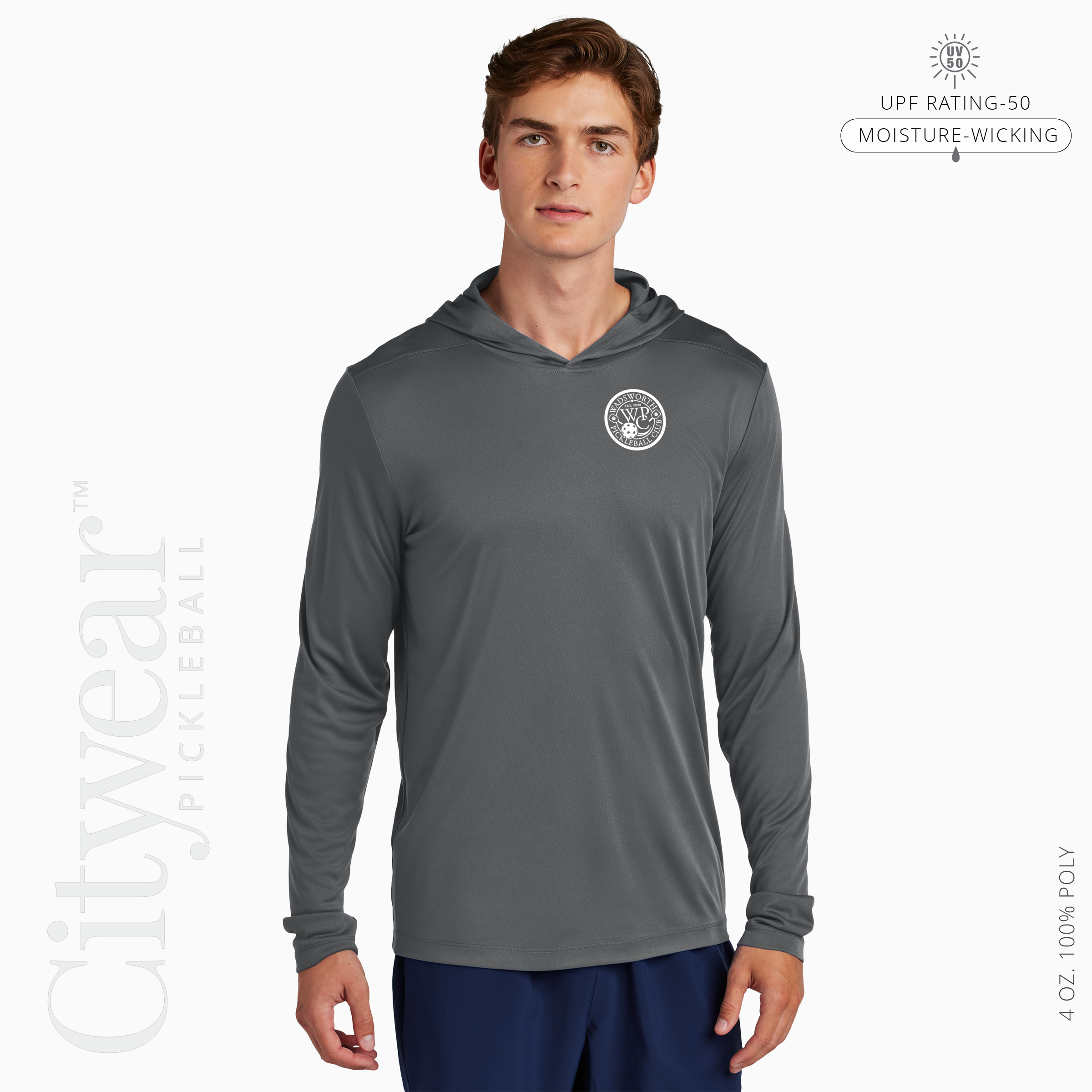 Men's UV Long Sleeve (Medallion) Hoodie-WPC