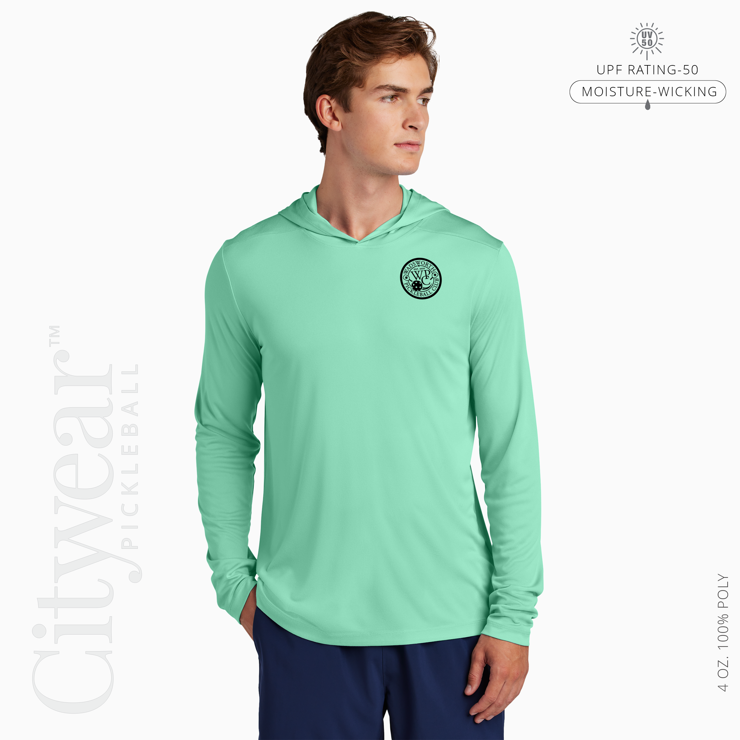 Men's UV Long Sleeve (Medallion) Hoodie-WPC