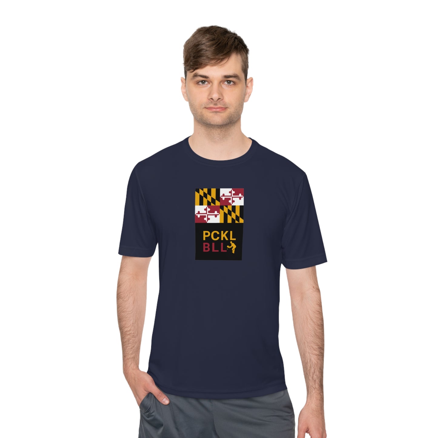 MD FLAG, PCKL-BLL MAN ATHLETE- Unisex Moisture Wicking Tee