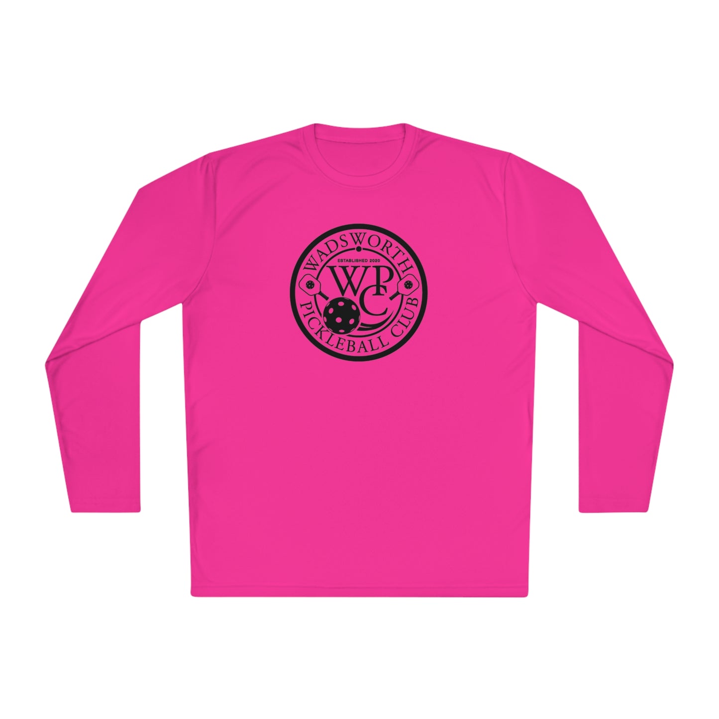 WPC BLACK-WHITE LOGO SPORT-TEK (FRONT & PICKLEBALL BACK) - Unisex Lightweight Long Sleeve Tee