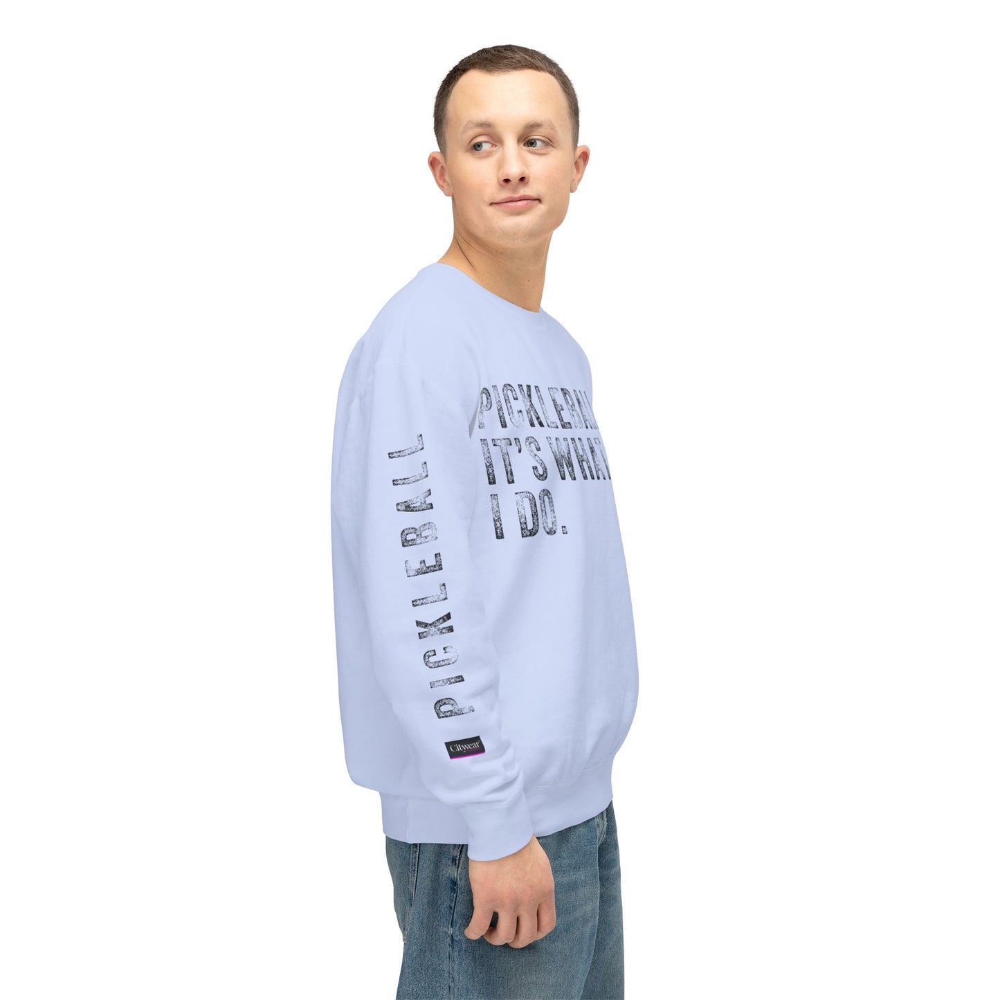PICKLEBALL, IT'S WHAT I DO., Unisex Lightweight Crewneck Sweatshirt