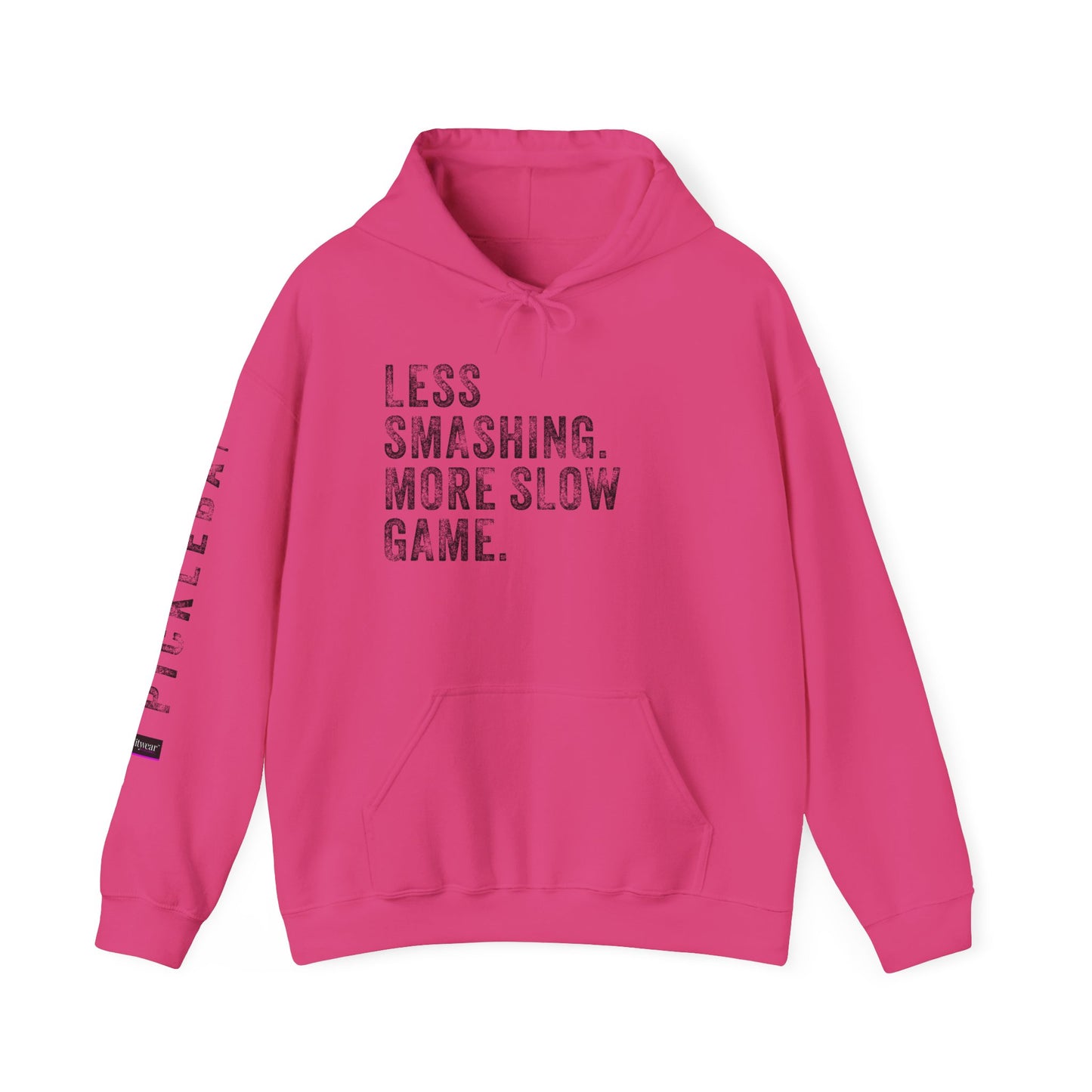 LESS SMASHING. MORE SLOW GAME. Unisex Heavy Blend™ Hooded Sweatshirt