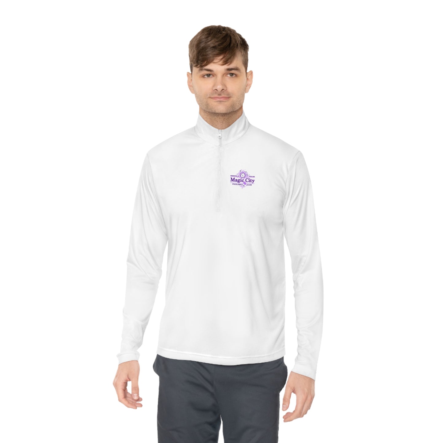 MCPC LOGO (FRONT & PICKLEBALL BACK) - Unisex Quarter-Zip Pullover