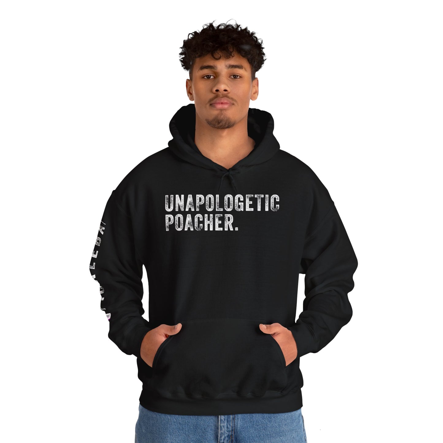 UNAPOLOGETIC POACHER, Unisex Heavy Blend™ Hooded Sweatshirt