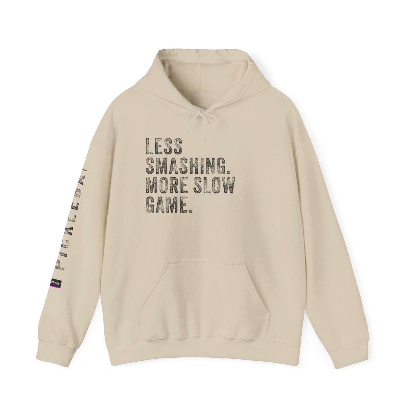 LESS SMASHING. MORE SLOW GAME. Unisex Heavy Blend™ Hooded Sweatshirt