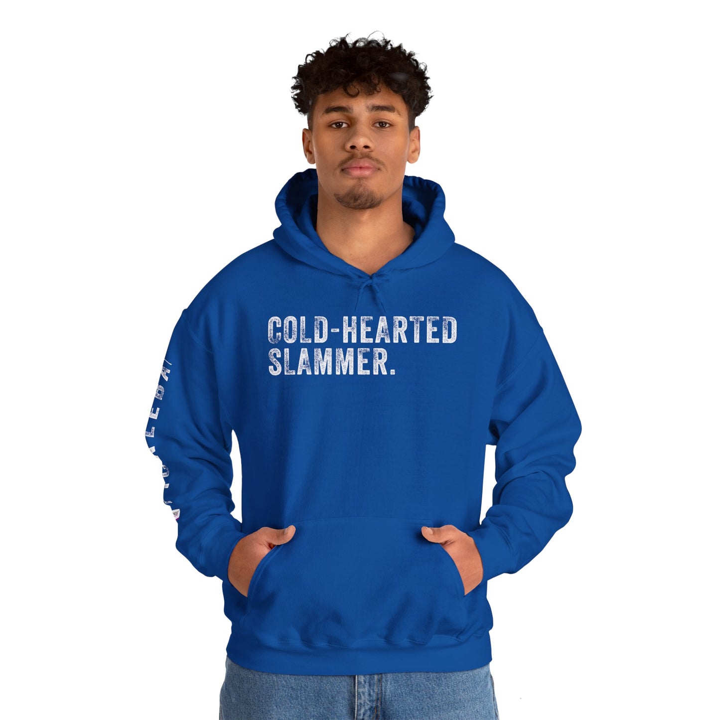 COLD-HEARTED SLAMMER, Unisex Heavy Blend™ Hooded Sweatshirt