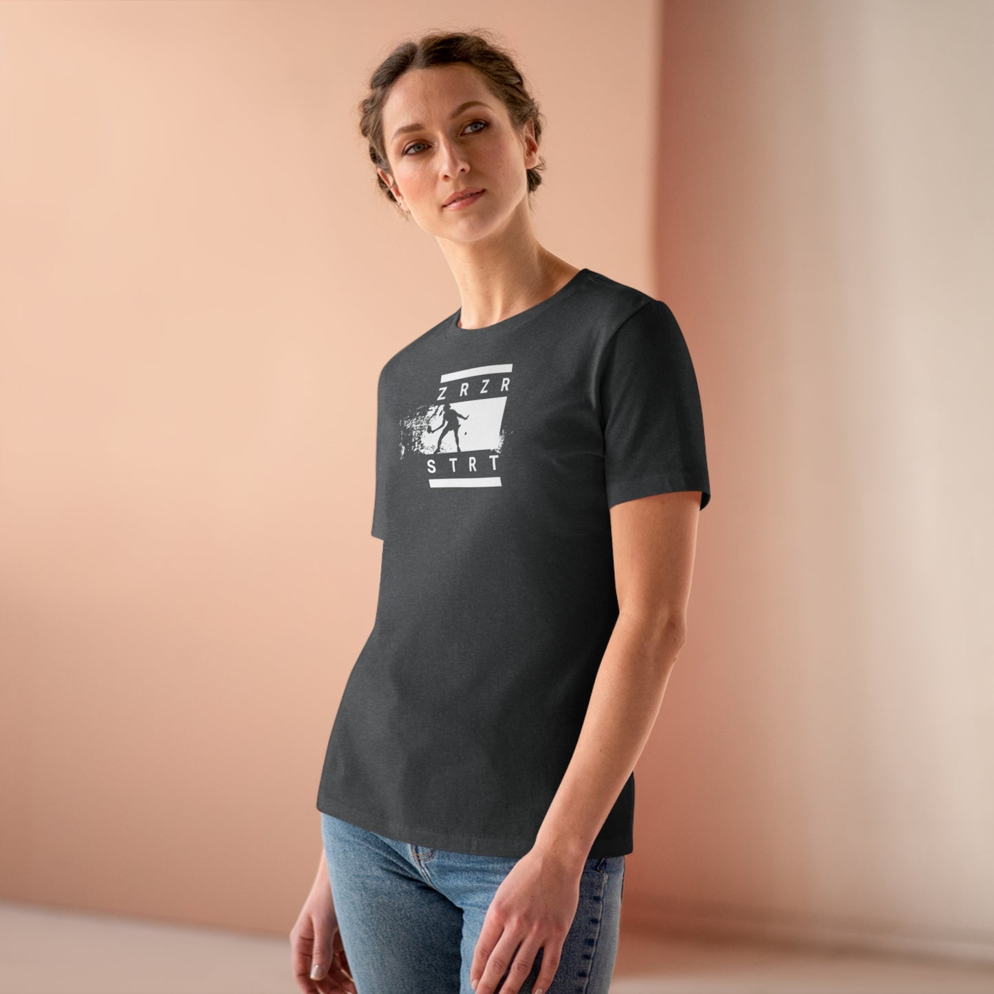 ZERO, ZERO, START, Relaxed Fit Women's T-shirt