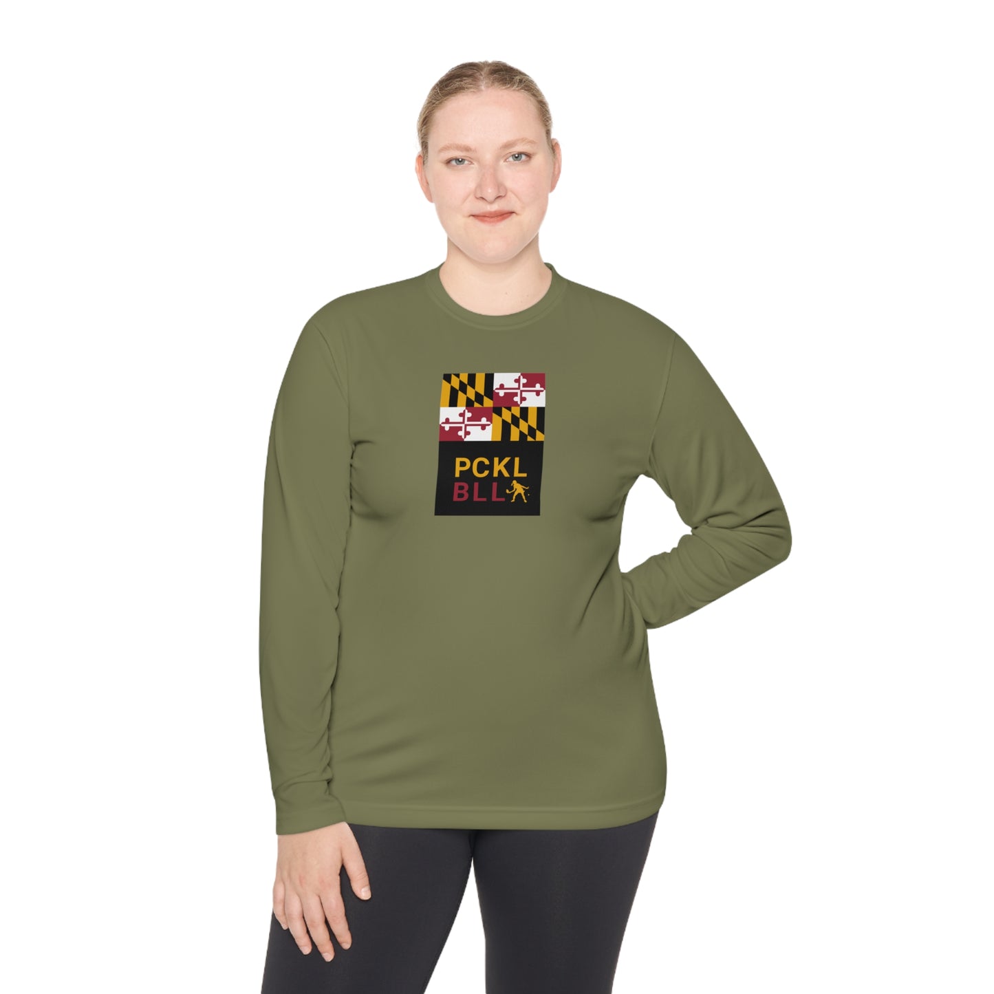 MD FLAG, PCKL-BLL WOMAN ATHLETE-Unisex Lightweight Long Sleeve Tee