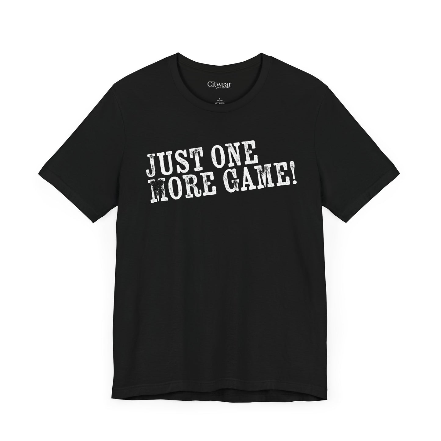 JUST ONE MORE GAME (2 SIDED), Design 2, Unisex Jersey Short Sleeve Tee