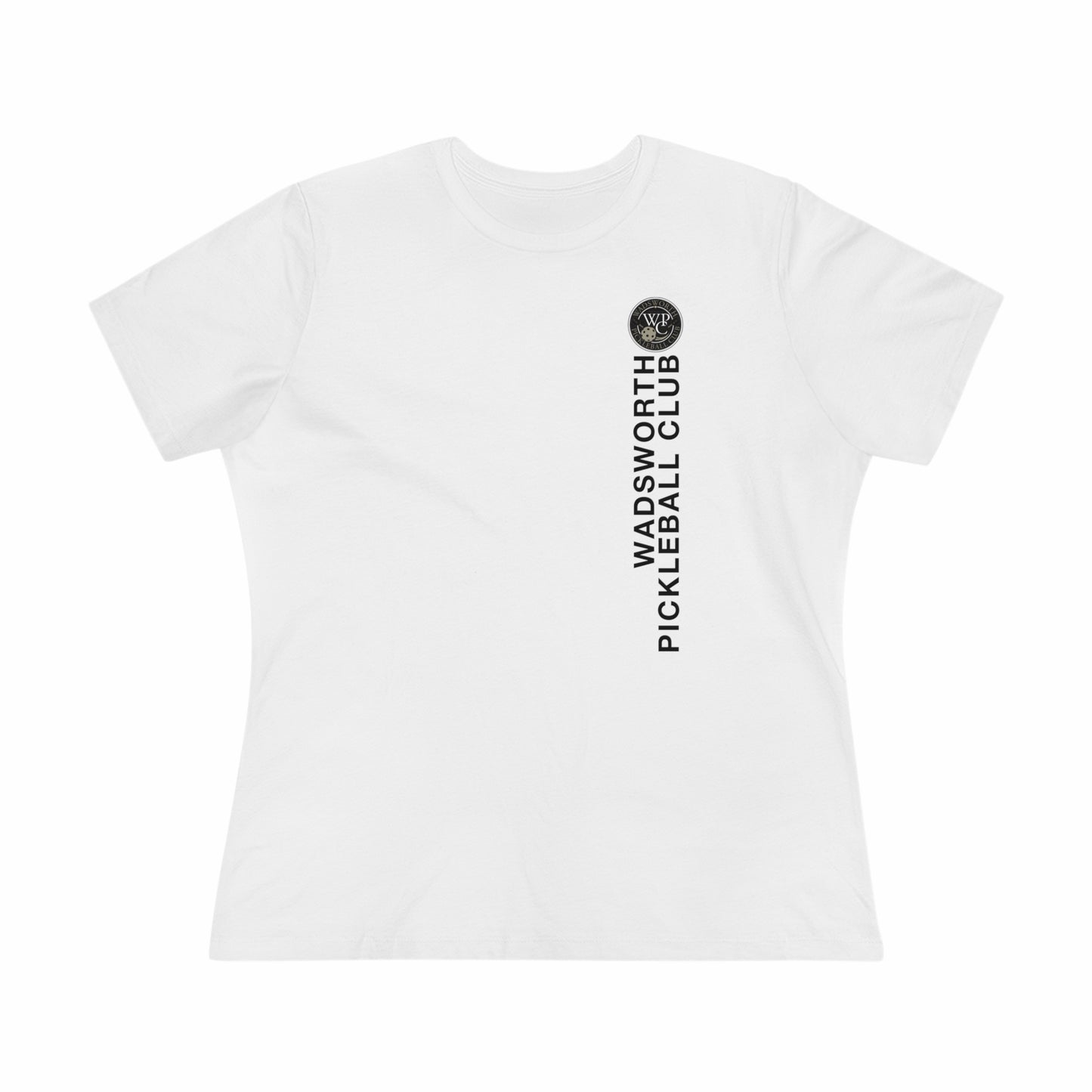 WPC VERTICAL WHITE, Relaxed Fit Women's T-shirt