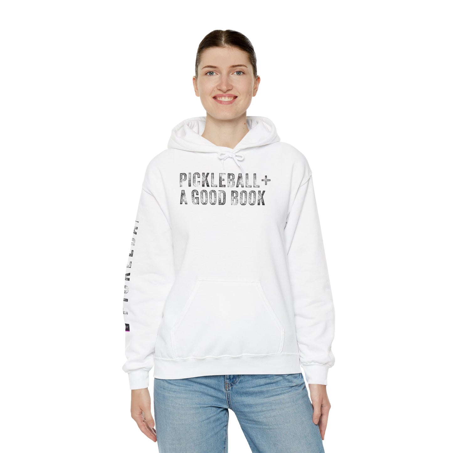 PICKLEBALL + GOOD BOOK, Unisex Heavy Blend™ Hooded Sweatshirt