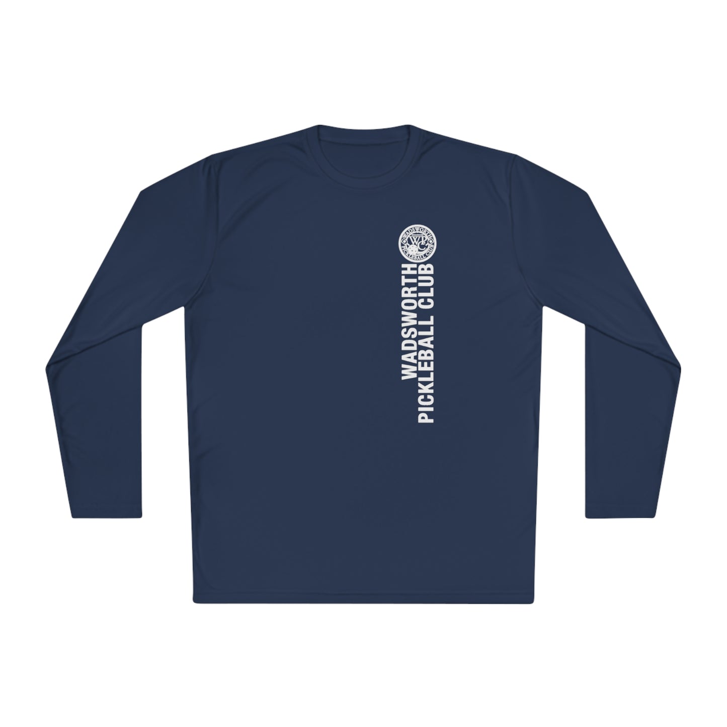 WPC WHITE-BLACK VERTICAL LOGO SPORT-TEK (FRONT & BACK) - Unisex Lightweight Long Sleeve Tee