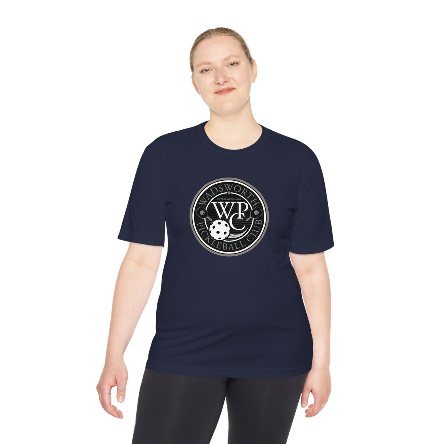 WPC GRAY LOGO SPORT-TEK (FRONT & PICKLEBALL BACK) - Unisex Moisture Wicking Tee