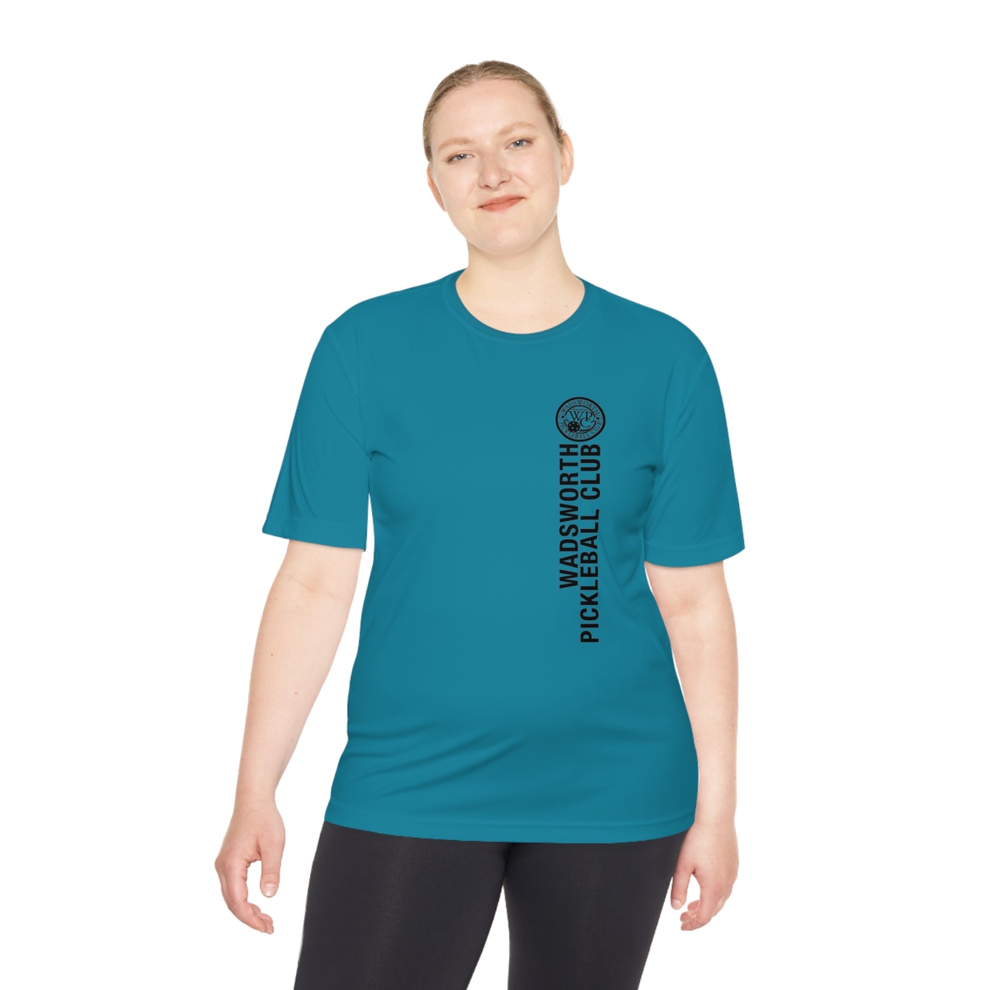 WPC BLACK VERTICAL LOGO SPORT-TEK (FRONT & LOGO BACK) - Unisex Moisture Wicking Tee
