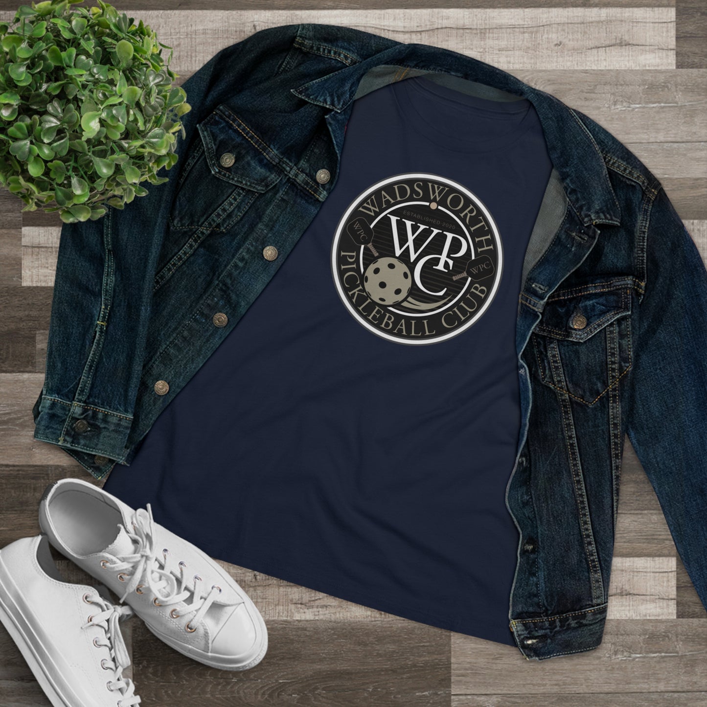 WPC GRAY WHITE, Relaxed Fit Women's T-shirt