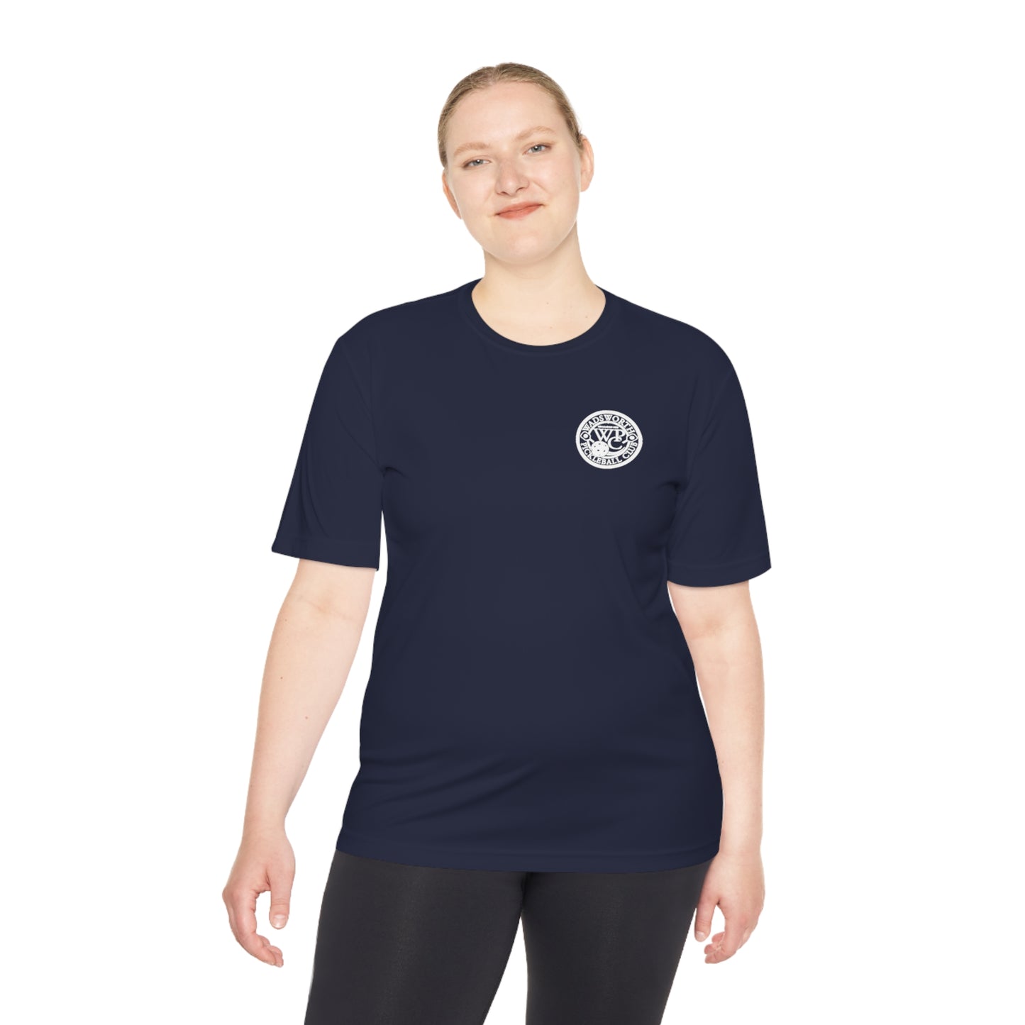 WPC BLACK-WHITE POCKET LOGO SPORT-TEK (FRONT & LOGO BACK) - Unisex Moisture Wicking Tee