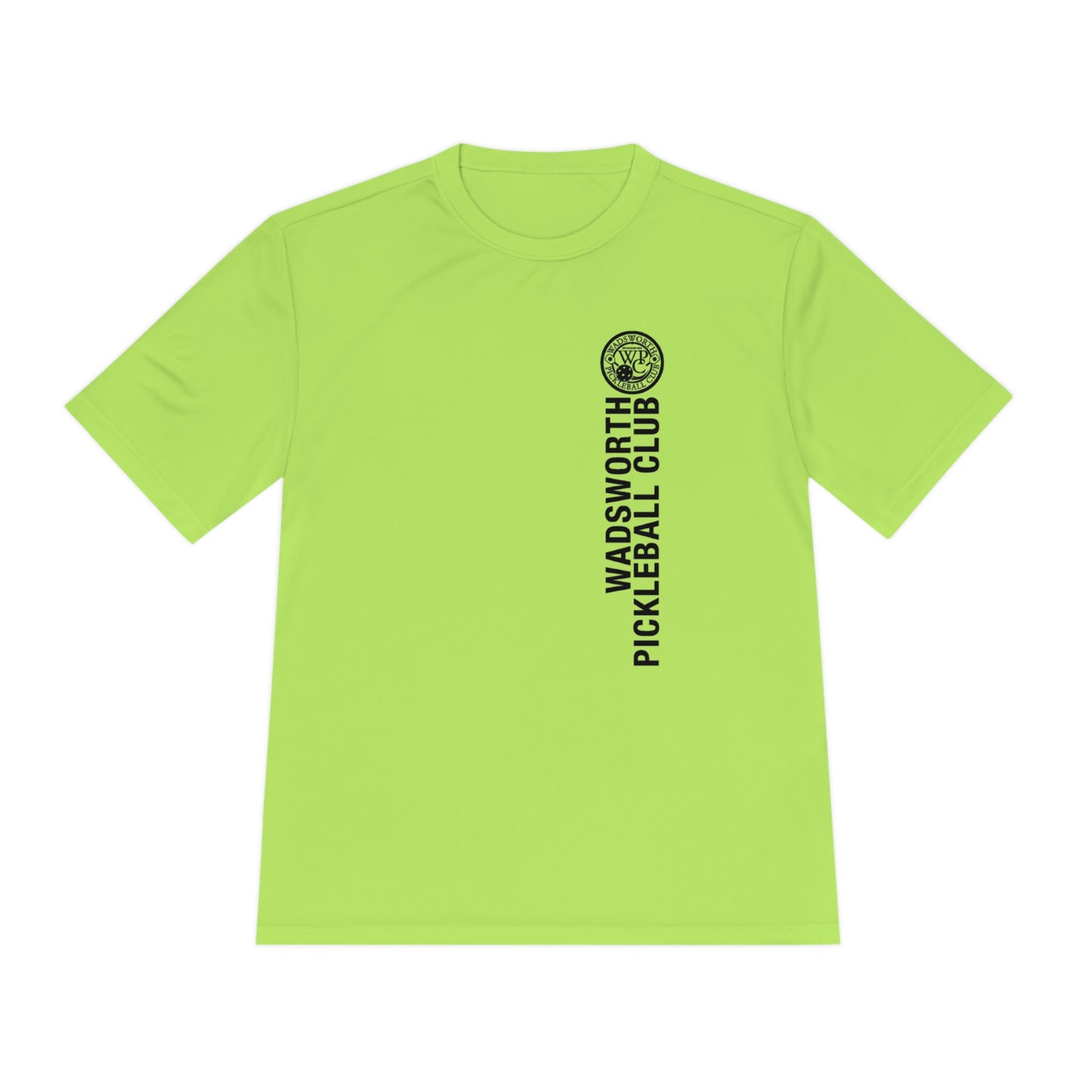 WPC BLACK VERTICAL LOGO SPORT-TEK (FRONT & LOGO BACK) - Unisex Moisture Wicking Tee