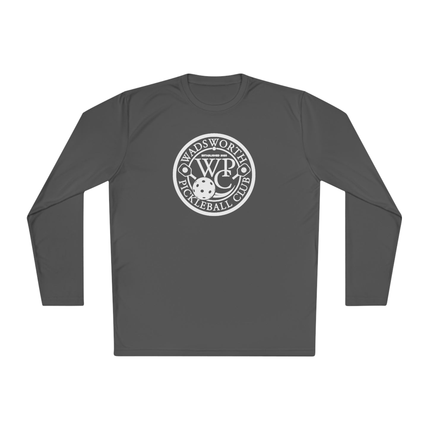 WPC BLACK-WHITE LOGO SPORT-TEK (FRONT & PICKLEBALL BACK) - Unisex Lightweight Long Sleeve Tee