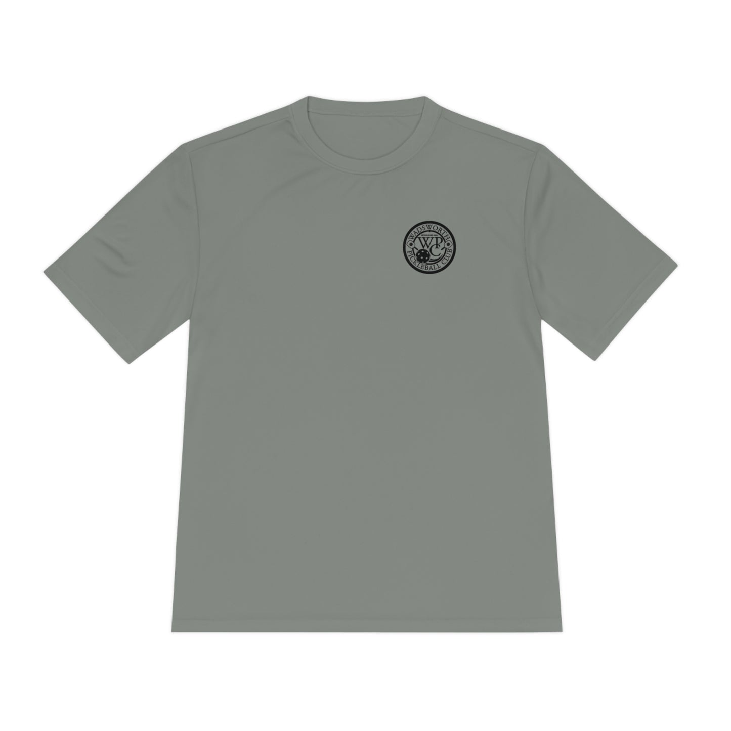 WPC BLACK-WHITE POCKET LOGO SPORT-TEK (FRONT & LOGO BACK) - Unisex Moisture Wicking Tee