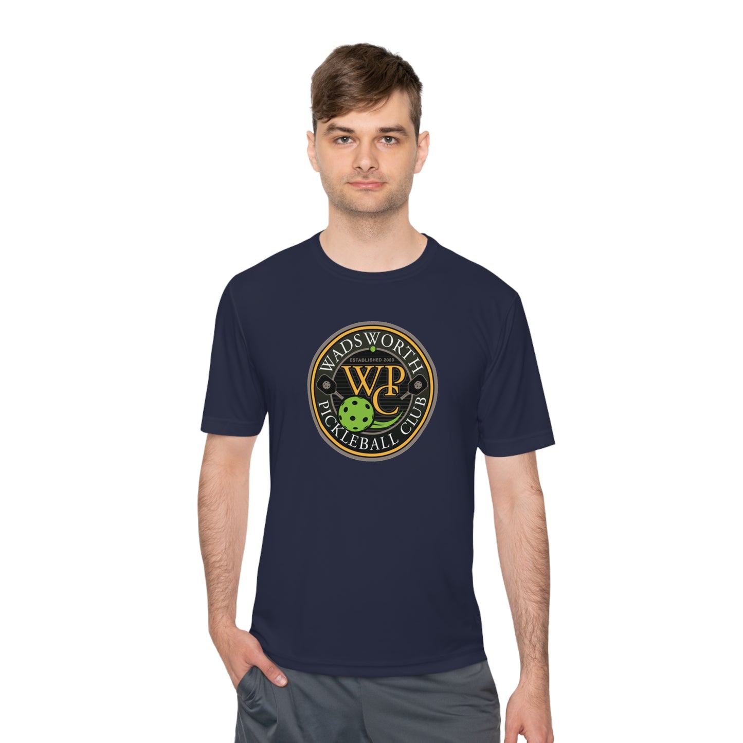 WPC COLOR LOGO SPORT-TEK (FRONT & PICKLEBALL BACK) - Unisex Moisture Wicking Tee