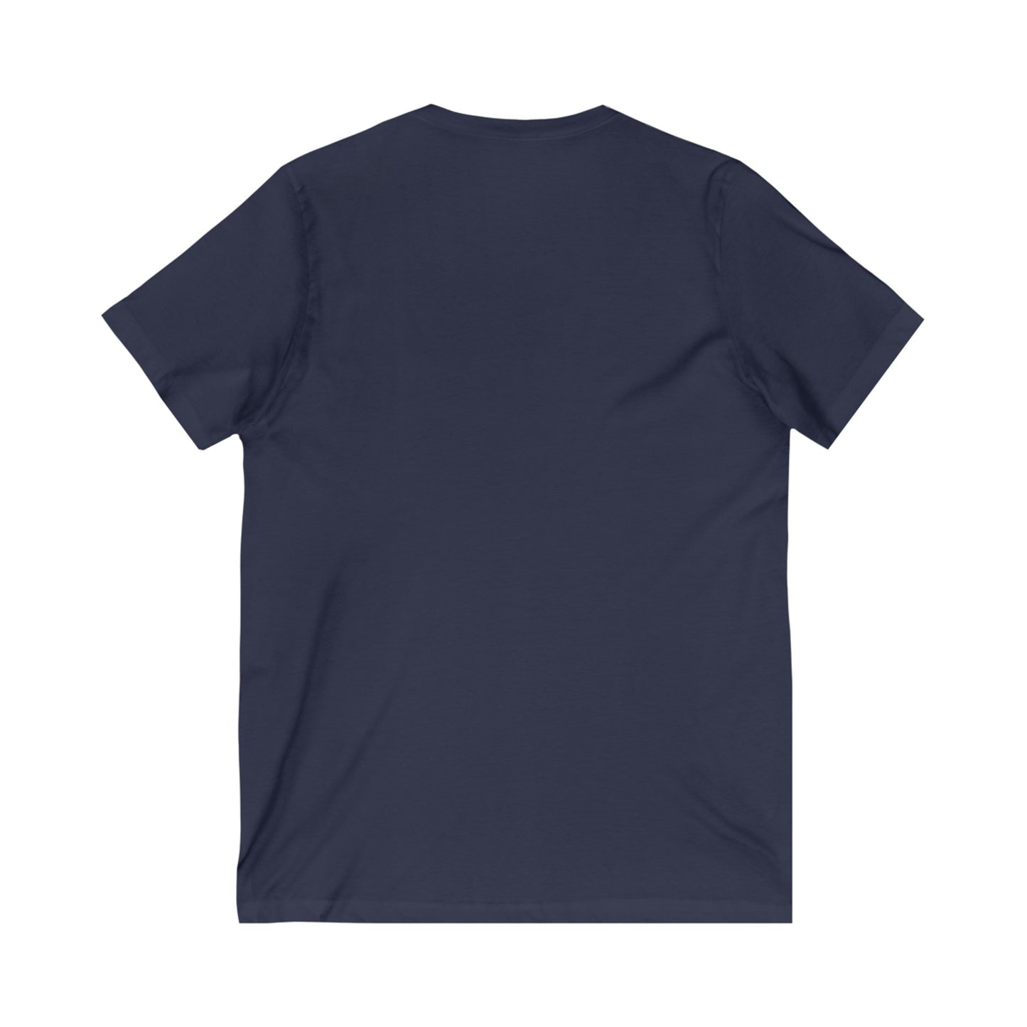 WPC WHITE-BLACK LOGO (FRONT ONLY) - Unisex Jersey Short Sleeve V-Neck Tee