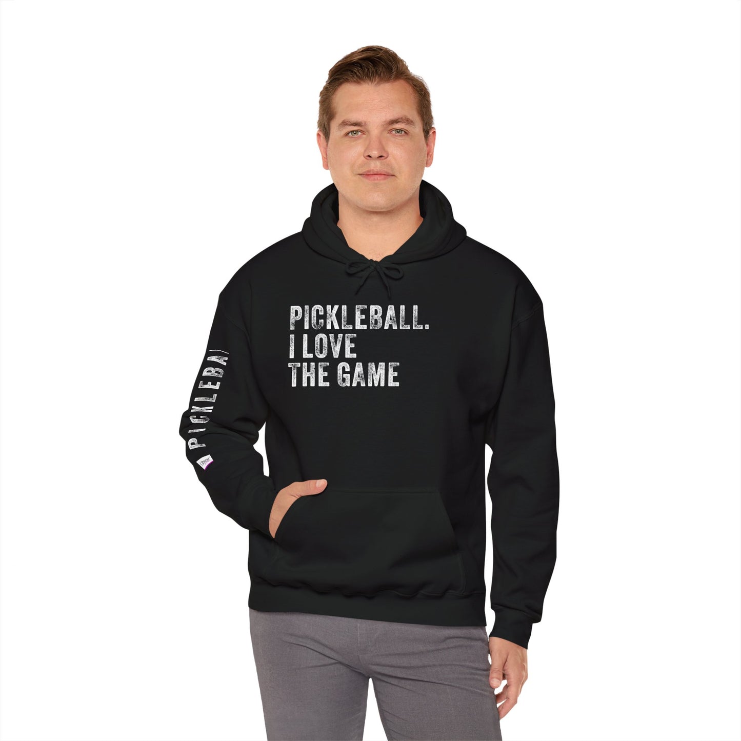 PICKLEBALL. I LOVE THE GAME. Unisex Heavy Blend™ Hooded Sweatshirt