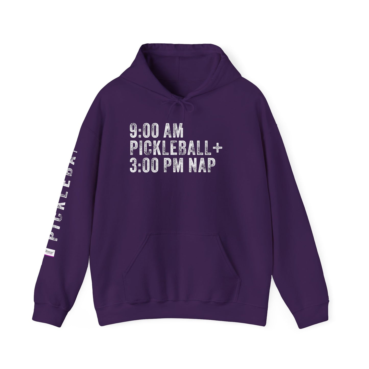 9:00 AM PICKLEBALL + 3:00 NAP, Unisex Heavy Blend™ Hooded Sweatshirt