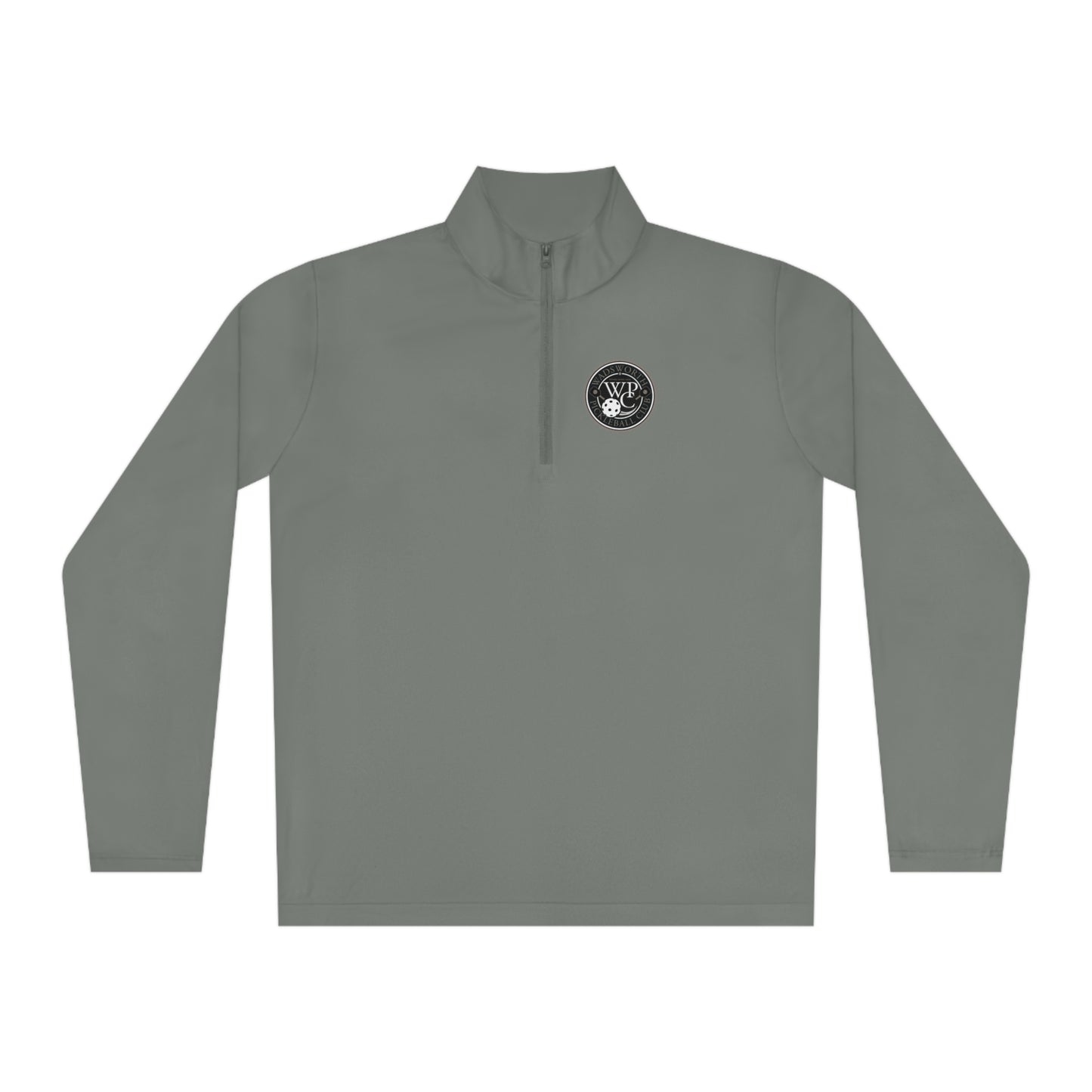 WPC GRAY LOGO (FRONT & PICKLEBALL BACK) - Unisex Quarter-Zip Pullover