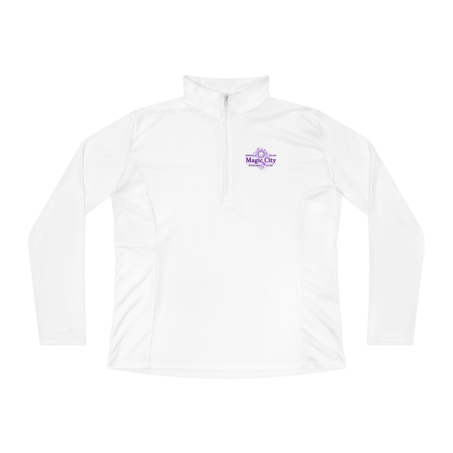 MCPC LOGO (FRONT & PICKLEBALL BACK) - Ladies Quarter-Zip Pullover