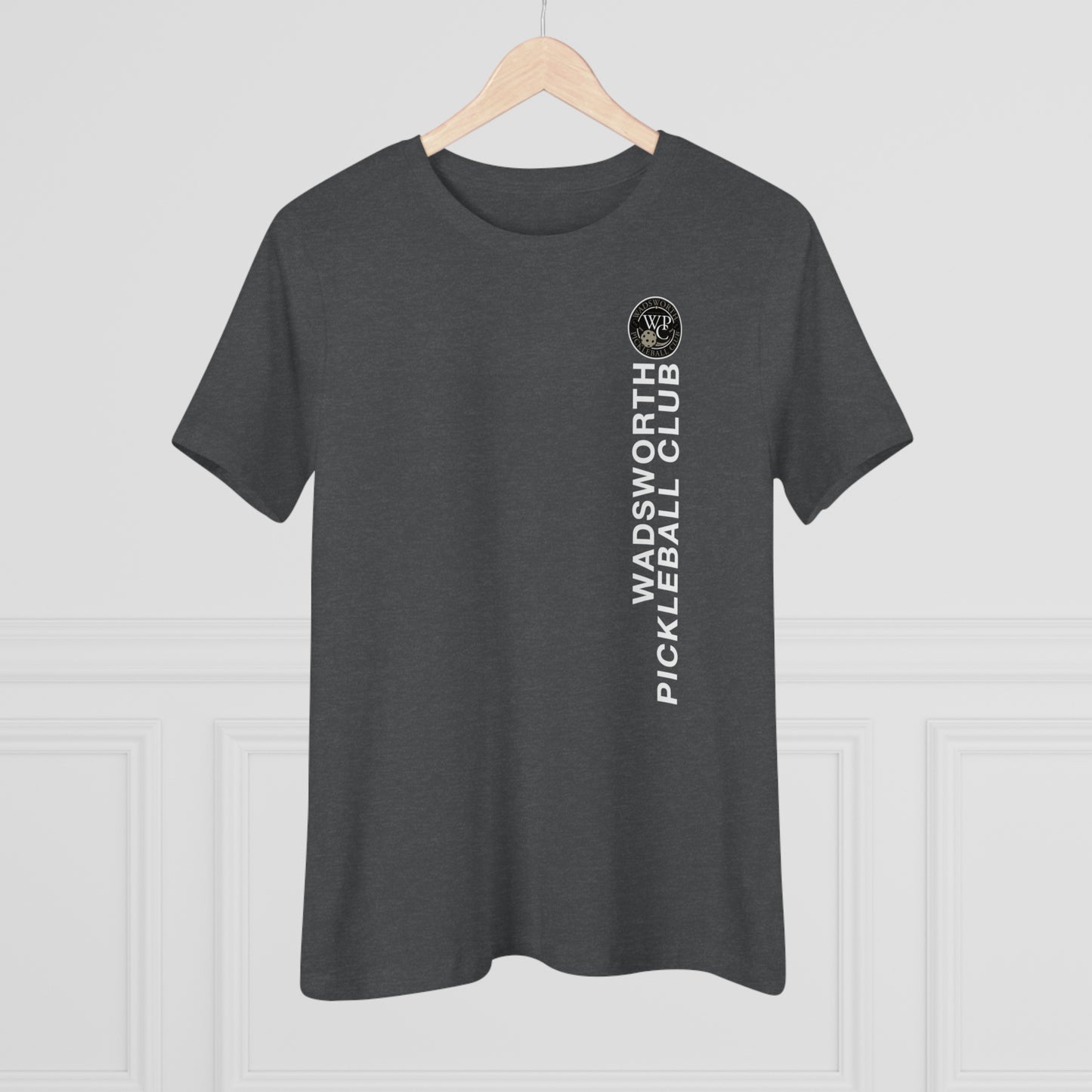 WPC VERTICAL WHITE, Relaxed Fit Women's T-shirt