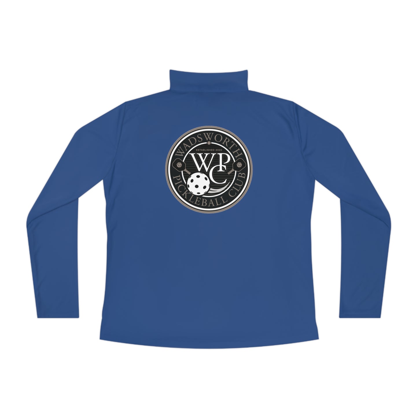 WPC CIRCULAR GRAY LOGOS LADIES SPORT-TEK (FRONT & BACK) - Ladies Quarter-Zip Pullover
