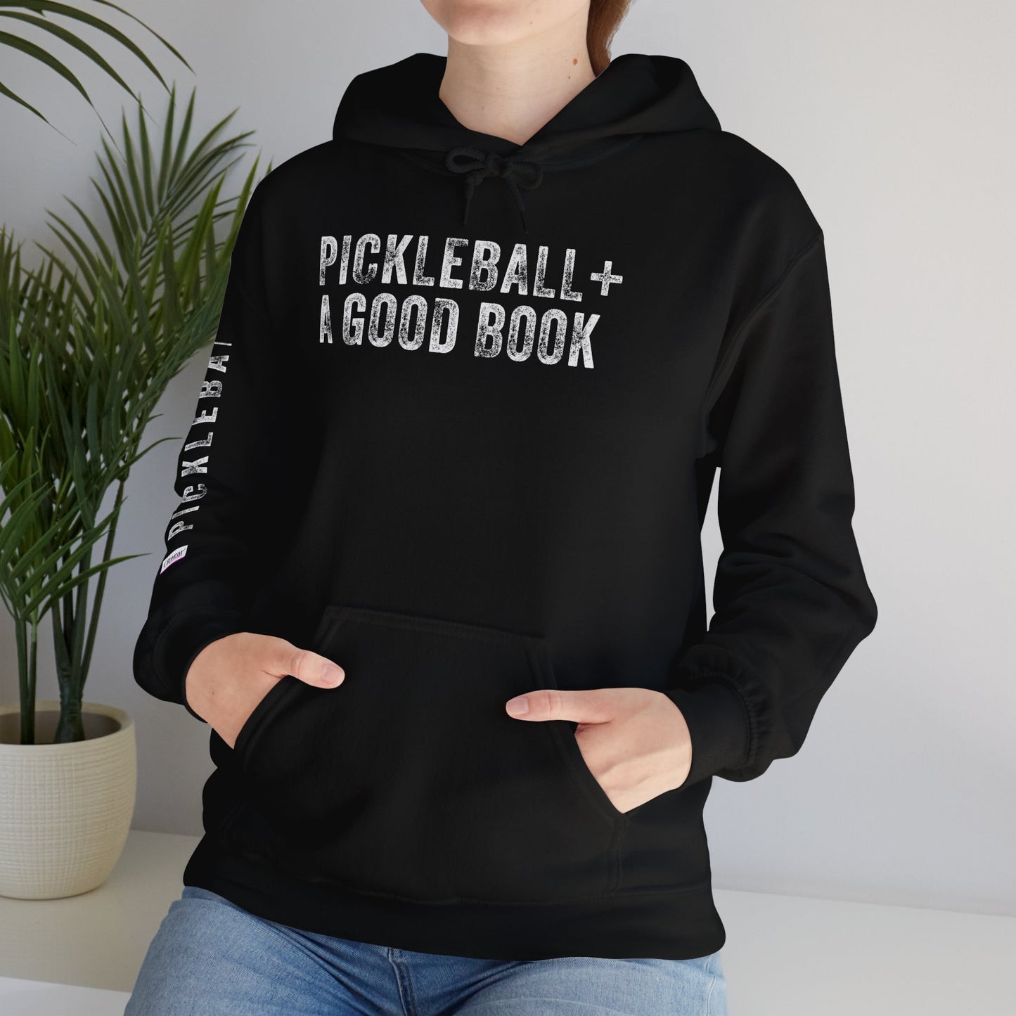 PICKLEBALL + GOOD BOOK, Unisex Heavy Blend™ Hooded Sweatshirt