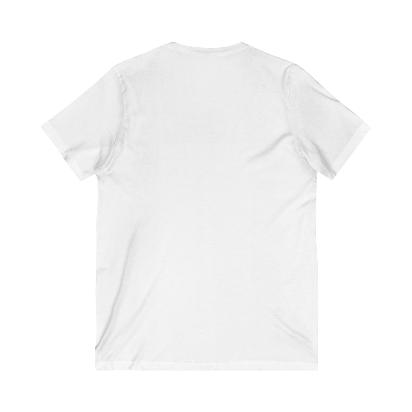 WPC WHITE-BLACK LOGO (FRONT ONLY) - Unisex Jersey Short Sleeve V-Neck Tee