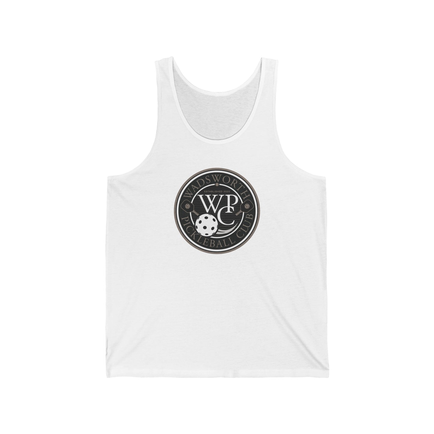WPC GRAY LOGO (FRONT & PICKLEBALL BACK) - Unisex Jersey Tank
