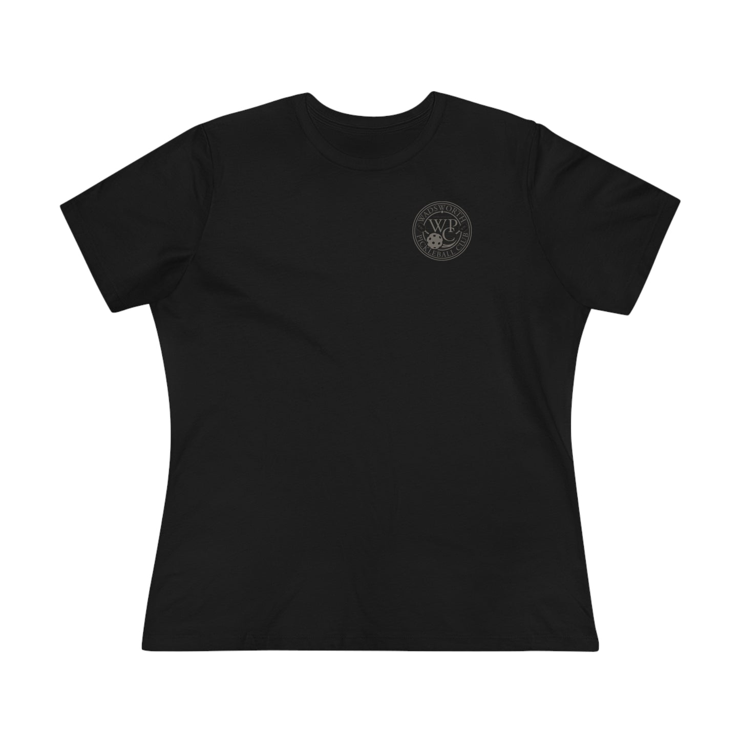 WPC GRAY BLACK POCKET, Relaxed Fit Women's T-shirt