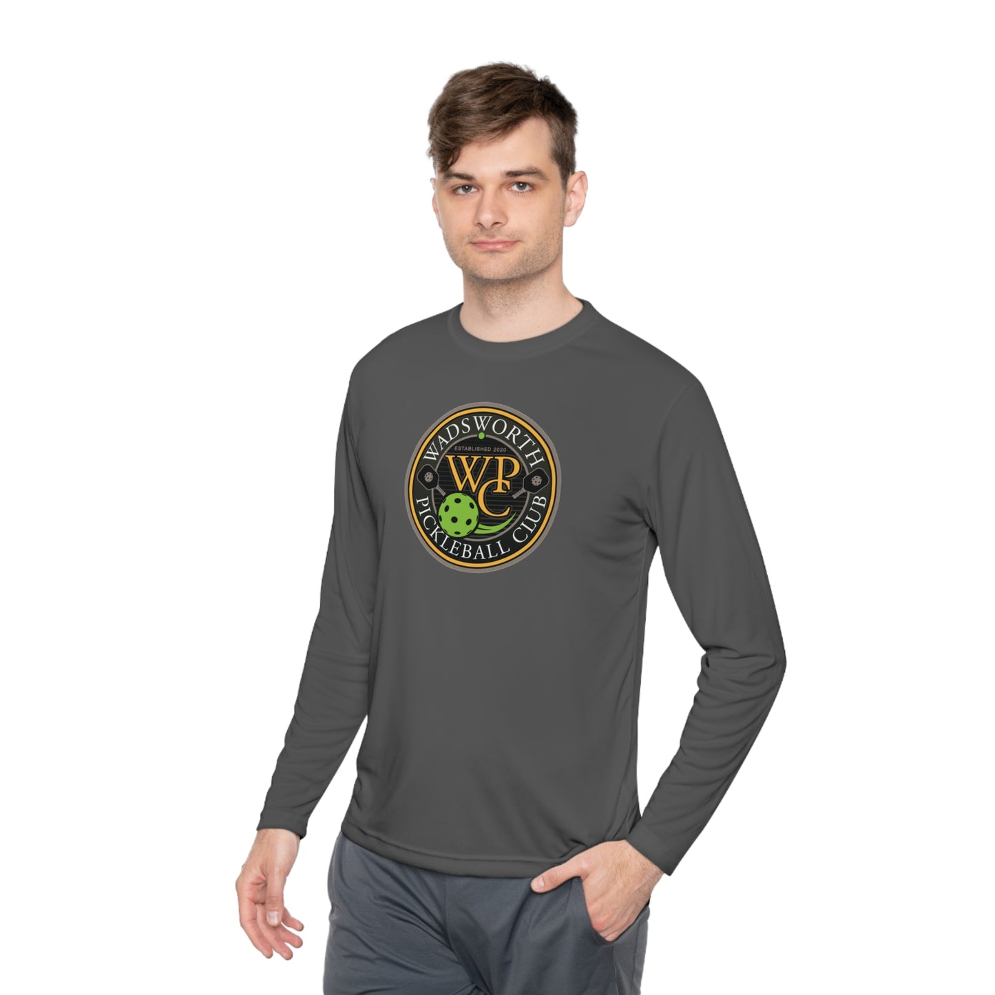 WPC COLOR LOGO SPORT-TEK (FRONT & PICKLEBALL BACK) - Unisex Lightweight Long Sleeve Tee