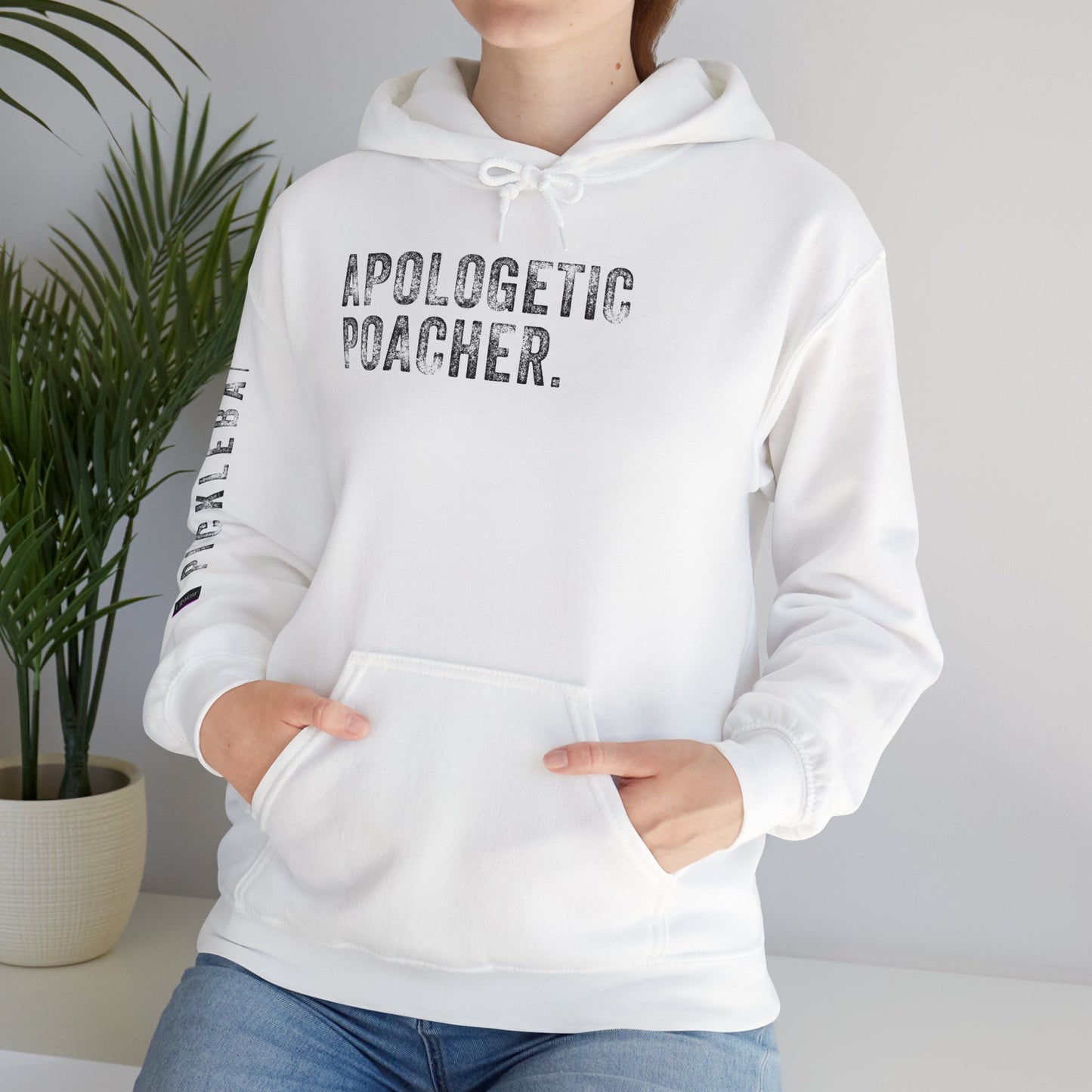 APOLOGETIC POACHER, Unisex Heavy Blend™ Hooded Sweatshirt