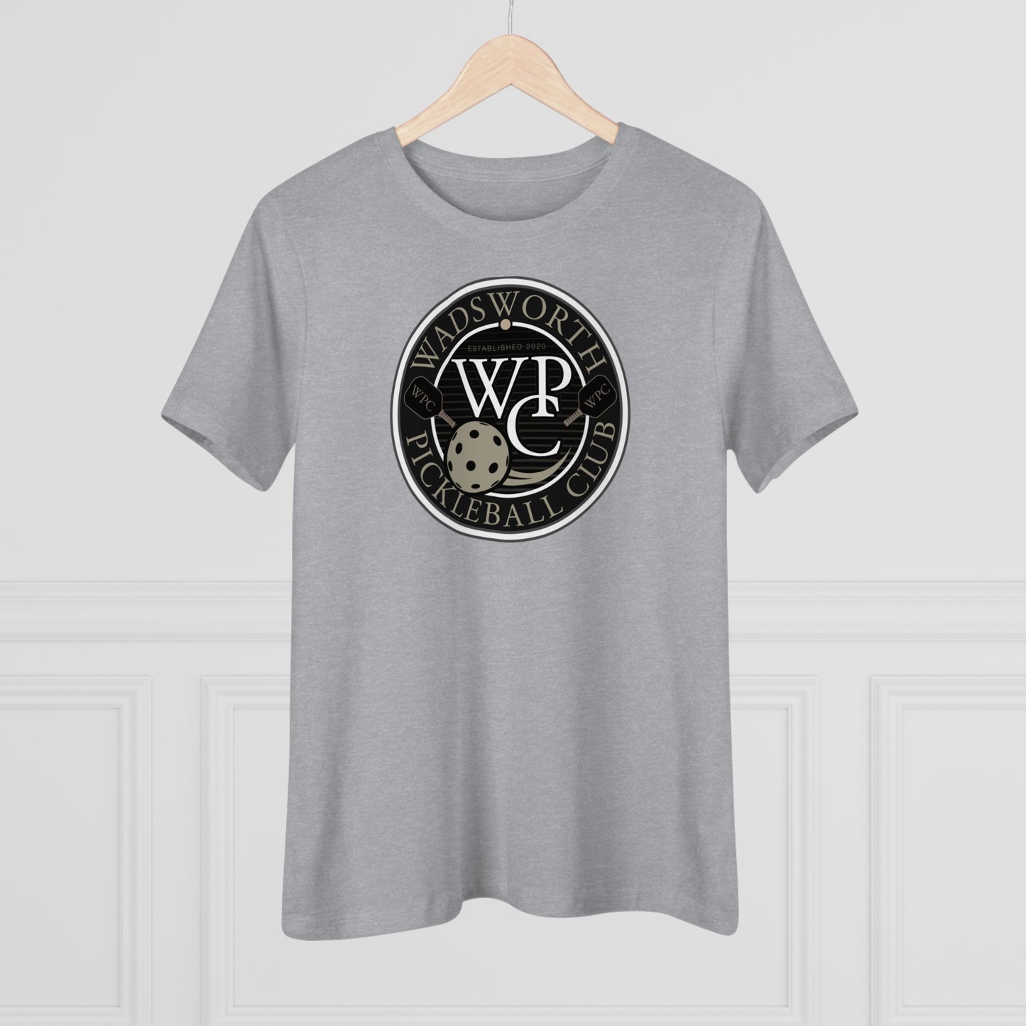 WPC GRAY WHITE, Relaxed Fit Women's T-shirt