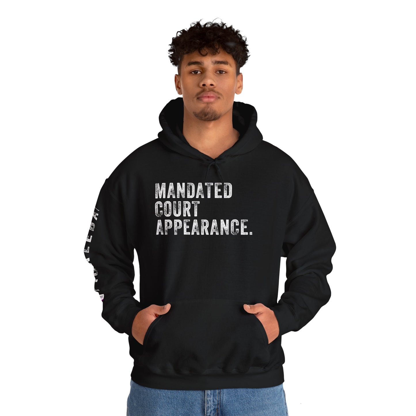 MANDATED COURT APPEARANCE, Unisex Heavy Blend™ Hooded Sweatshirt