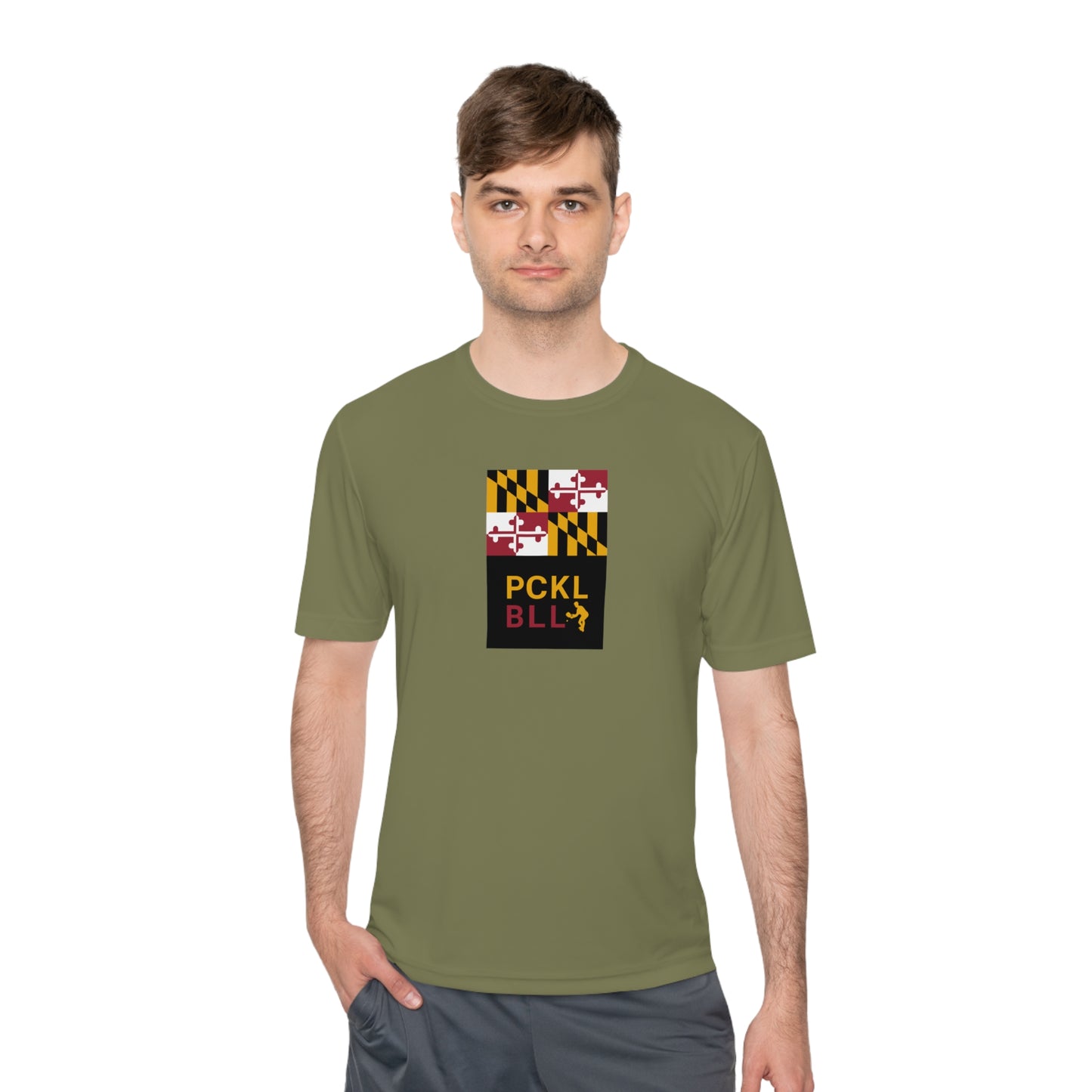MD FLAG, PCKL-BLL MAN ATHLETE- Unisex Moisture Wicking Tee