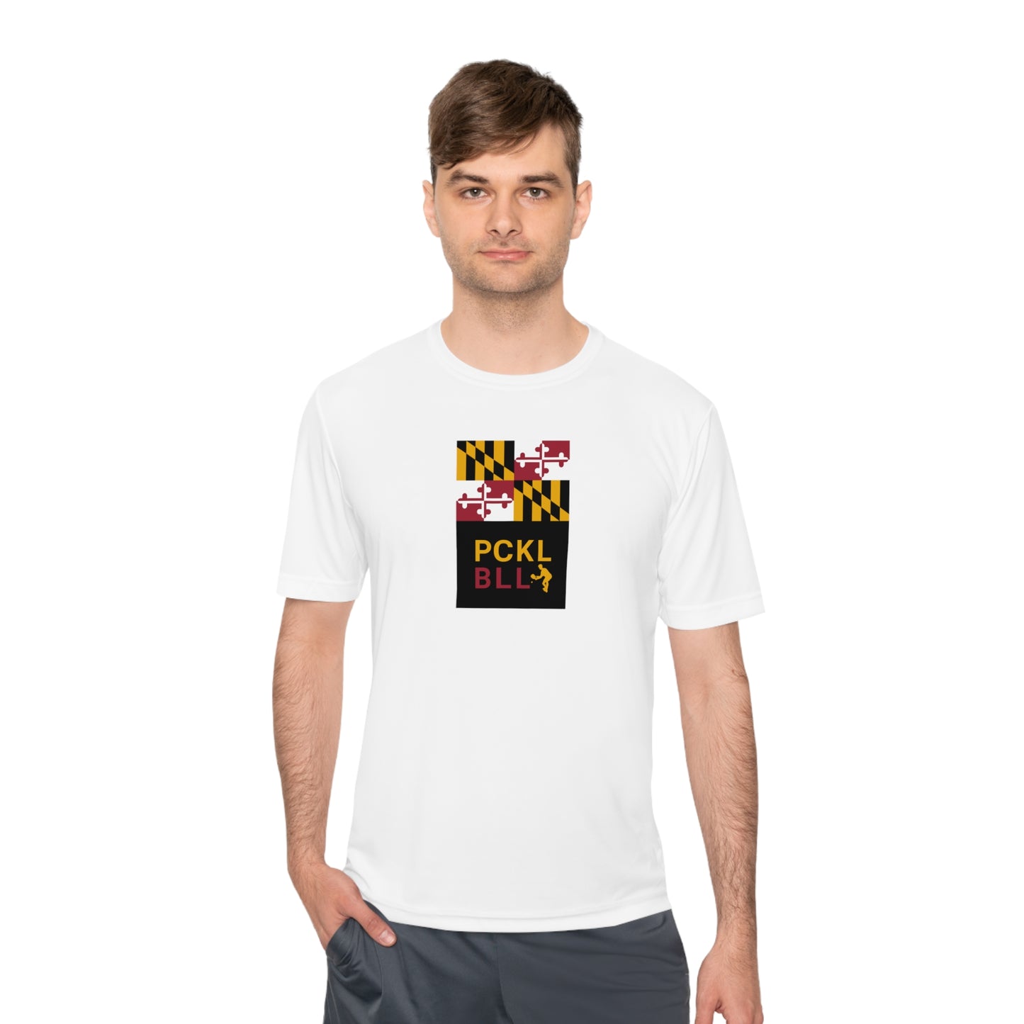 MD FLAG, PCKL-BLL MAN ATHLETE- Unisex Moisture Wicking Tee