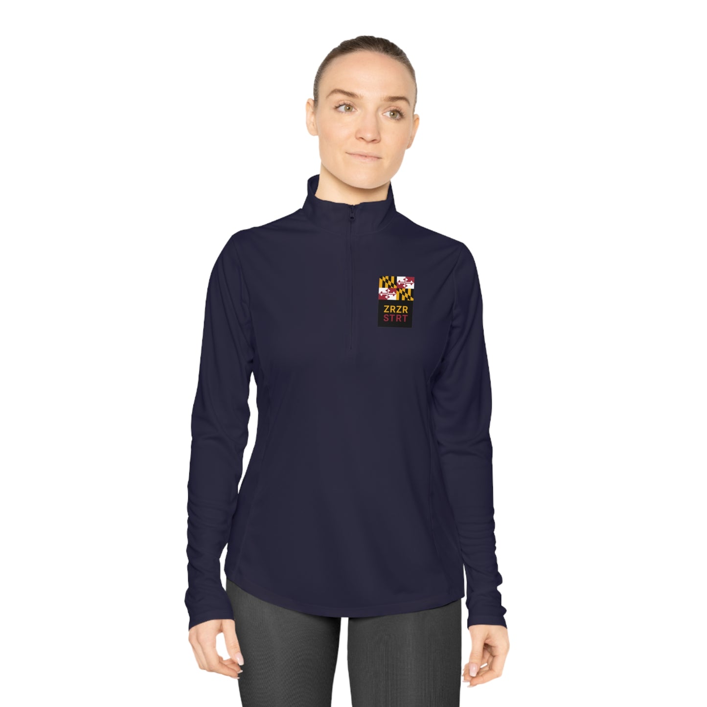 MARYLAND, ZERO, ZERO, STRT, WOMEN'S SPORT-TEK, Quarter-zip Pullover