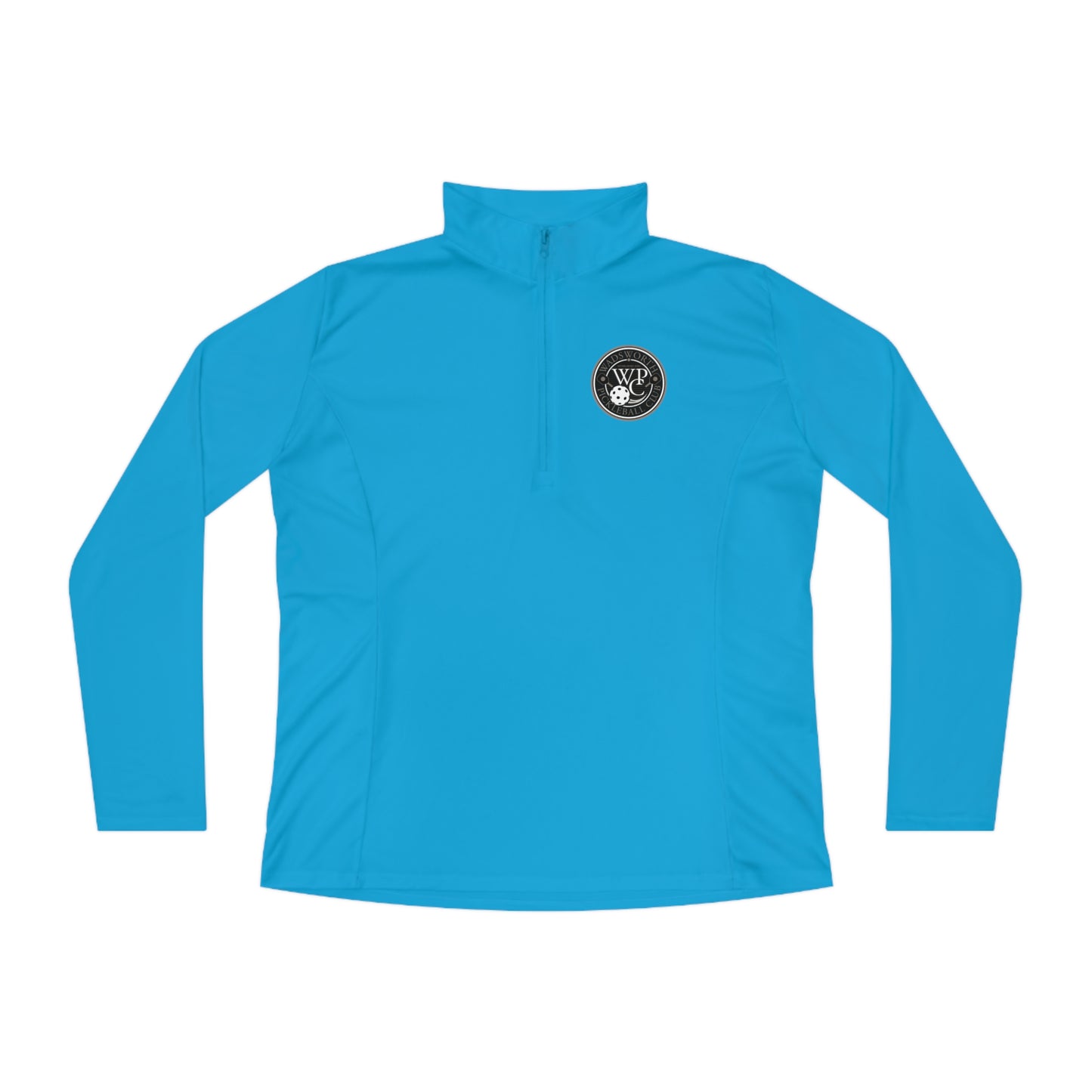 WPC CIRCULAR GRAY LOGOS LADIES SPORT-TEK (FRONT & BACK) - Ladies Quarter-Zip Pullover