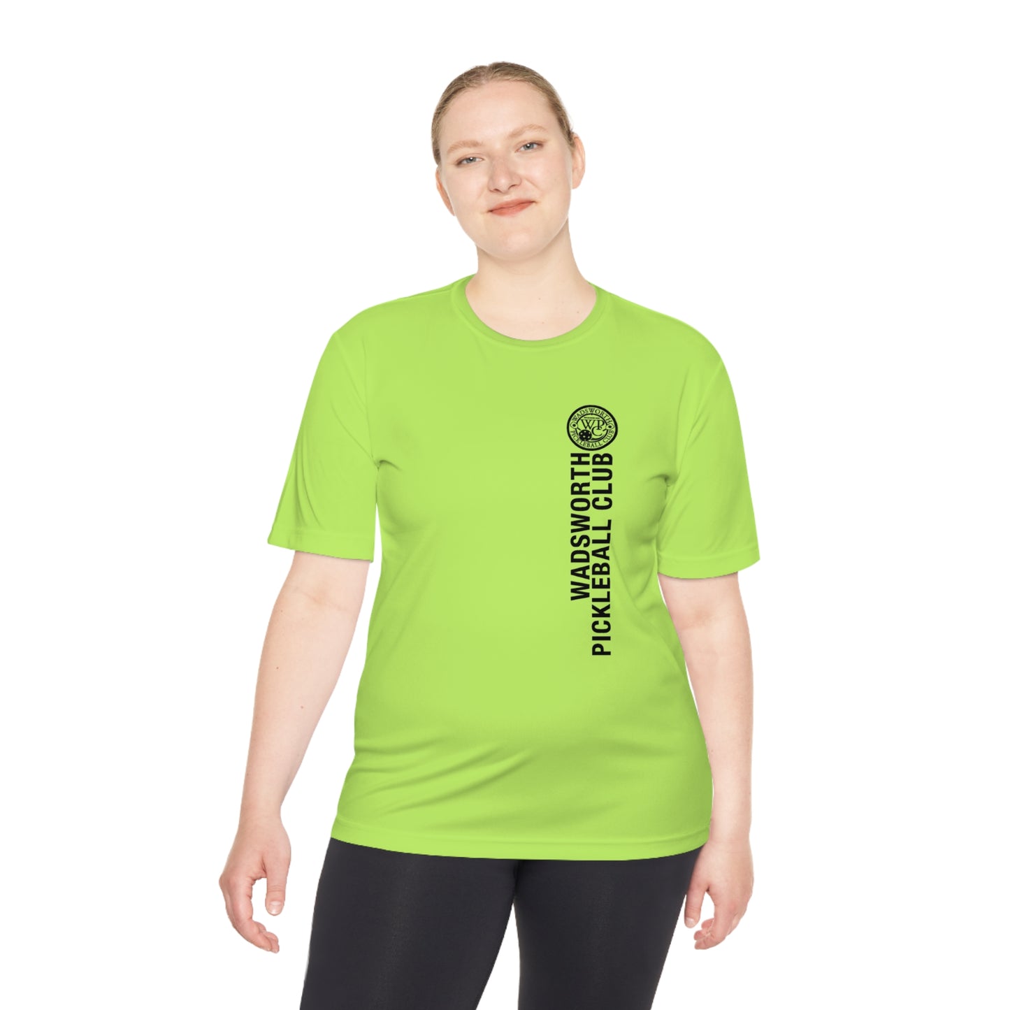 WPC BLACK VERTICAL LOGO SPORT-TEK (FRONT & LOGO BACK) - Unisex Moisture Wicking Tee