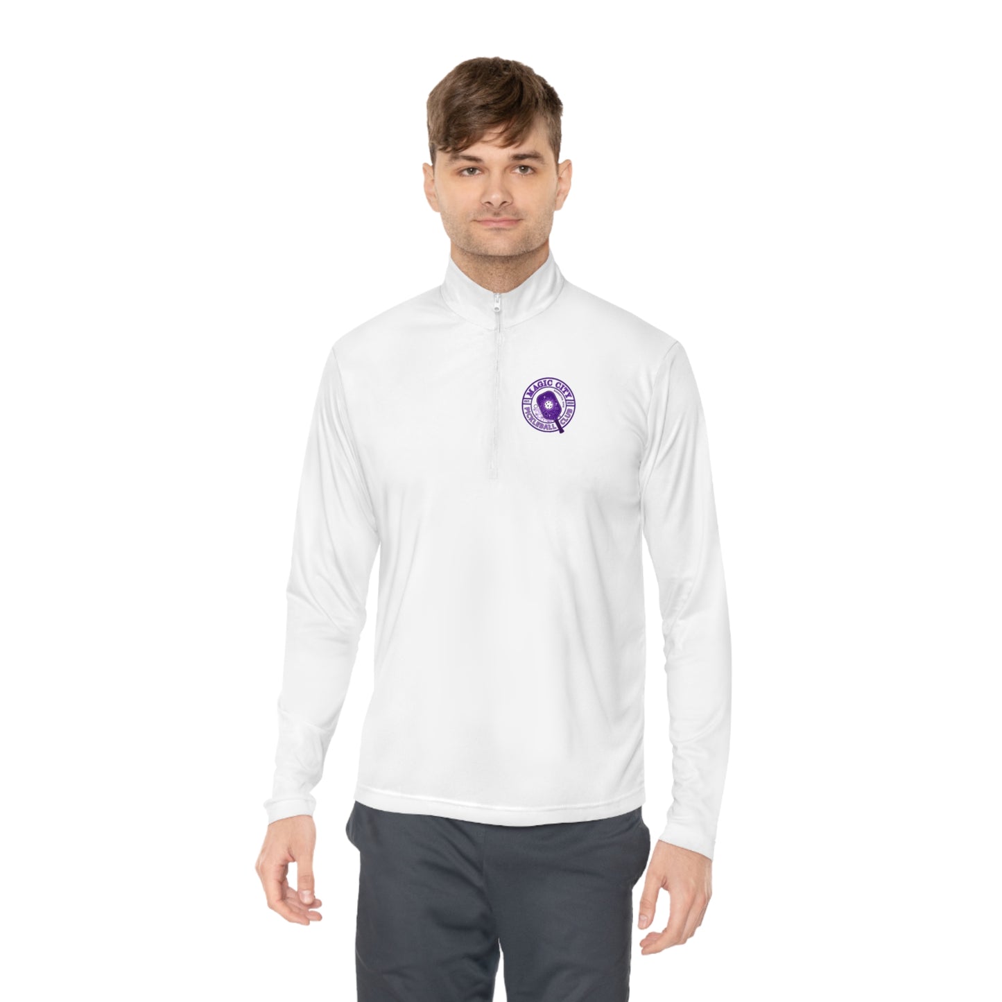MCPC CIRCLE LOGO (FRONT & PICKLEBALL BACK) - Unisex Quarter-Zip Pullover