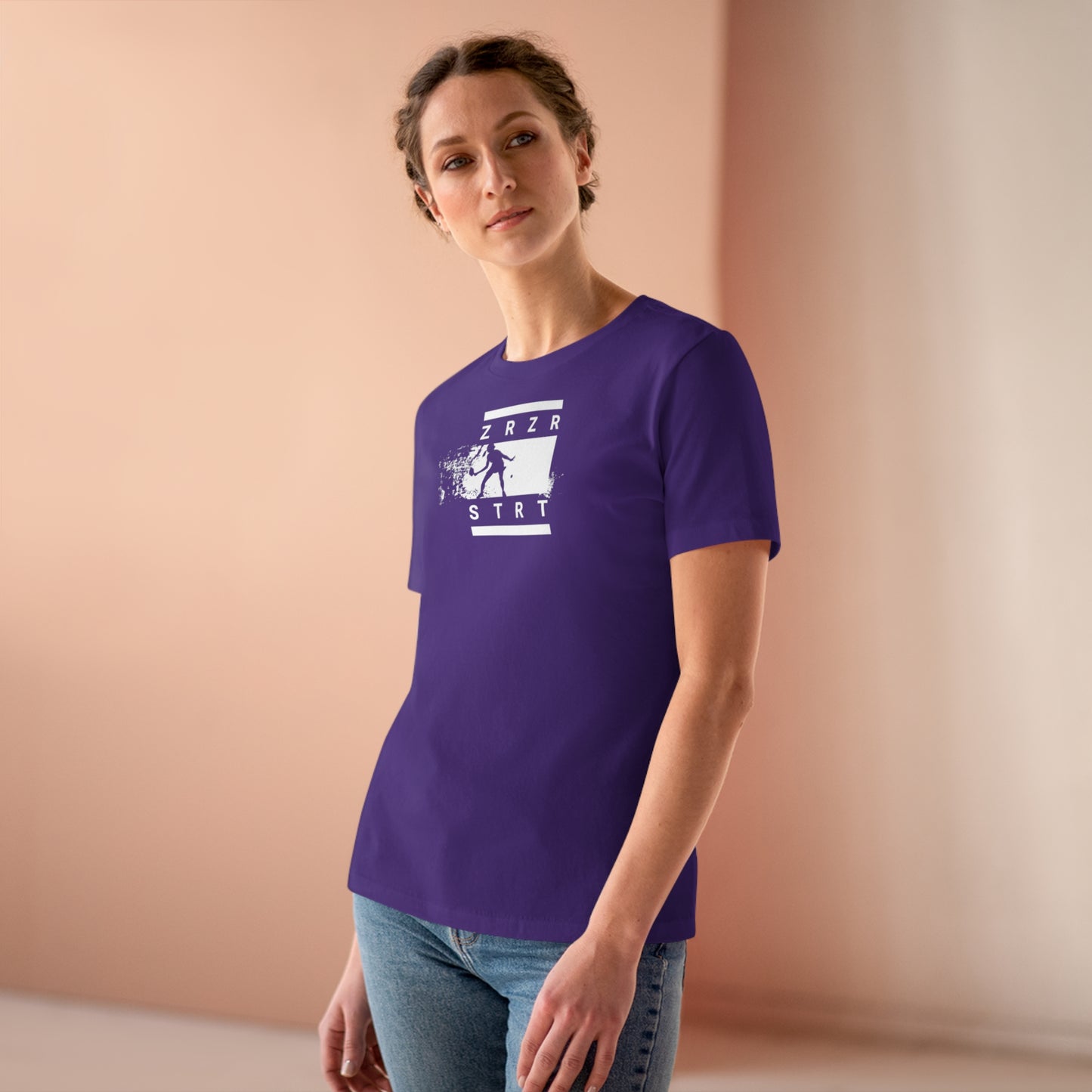 ZERO, ZERO, START, Relaxed Fit Women's T-shirt